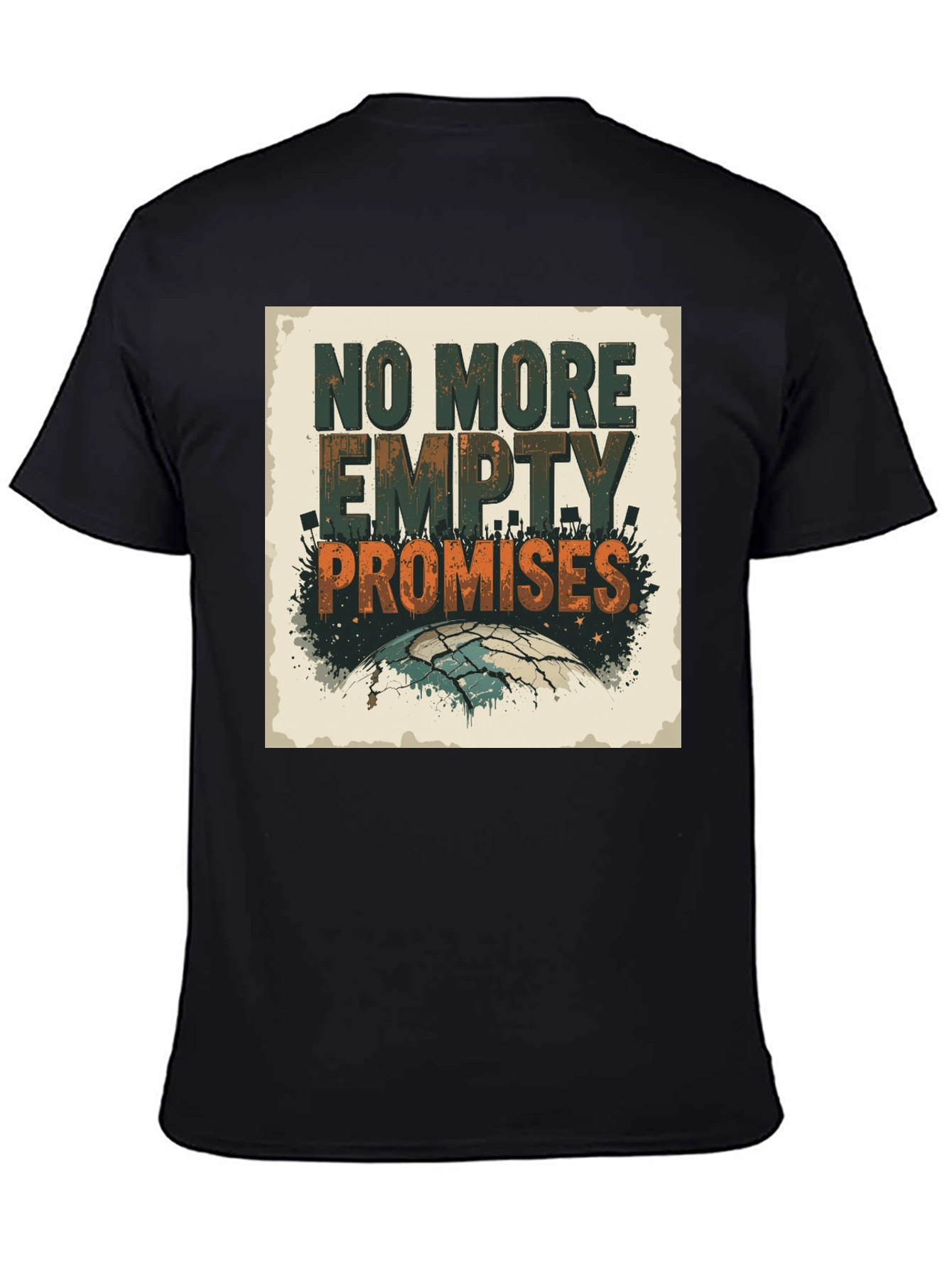 Black No More Empty Promises Graphic Tee view 4