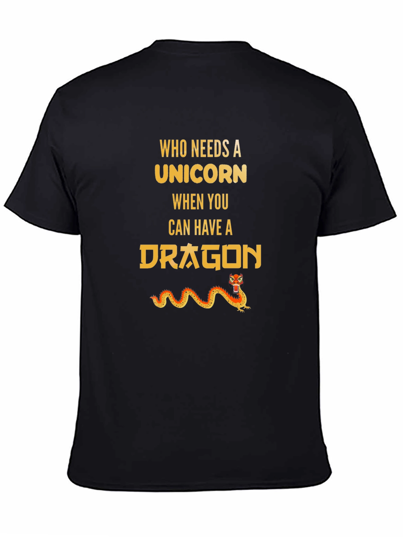 Black Dragon Graphic Tee - Who Needs a Unicorn view 4