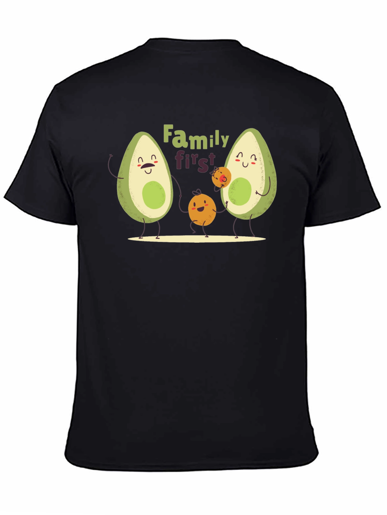 Black Family First Avocado T-Shirt view 4