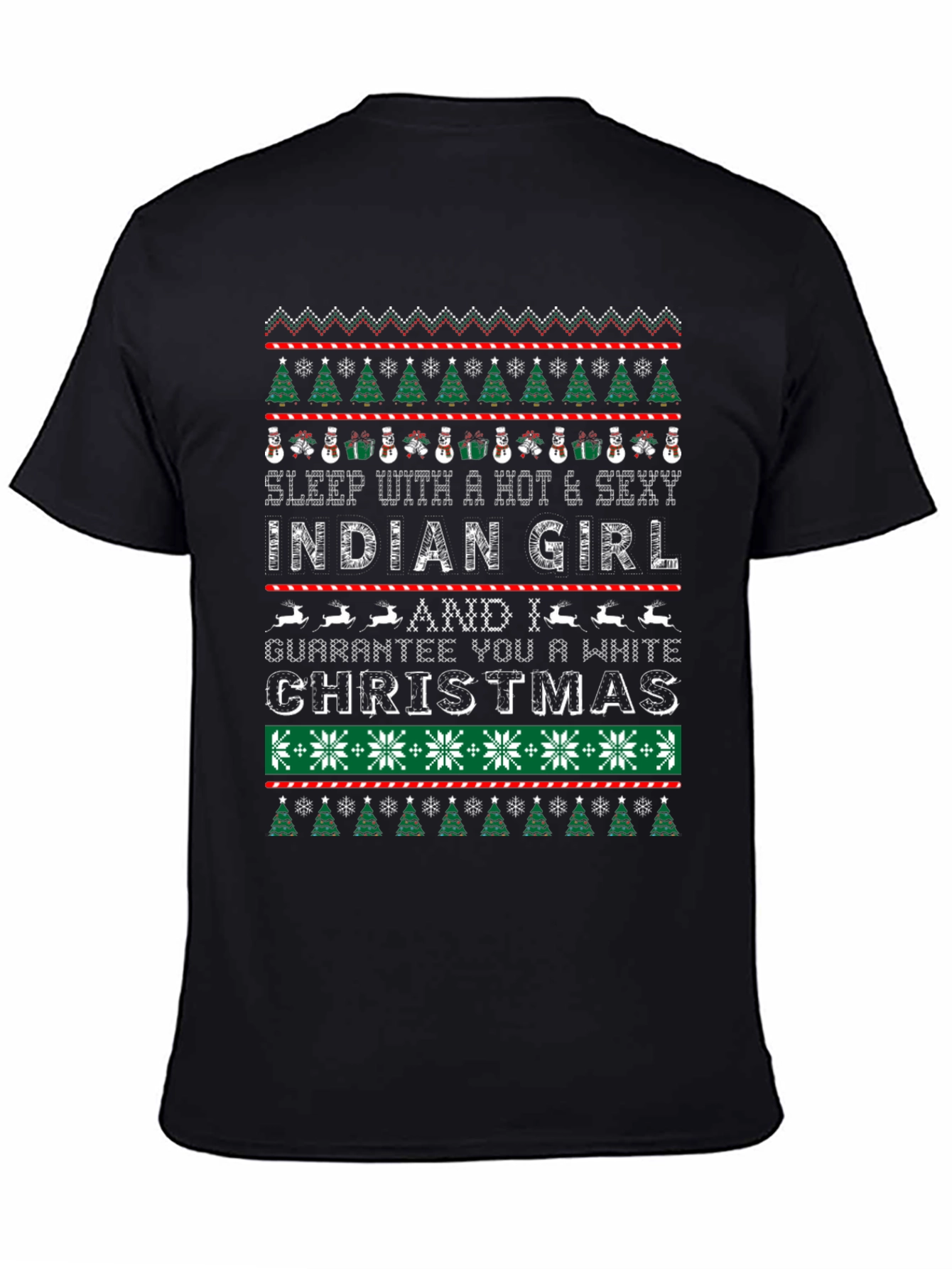 Hot & Sexy Indian Girl Ugly Christmas Sweater T-Shirt - 4