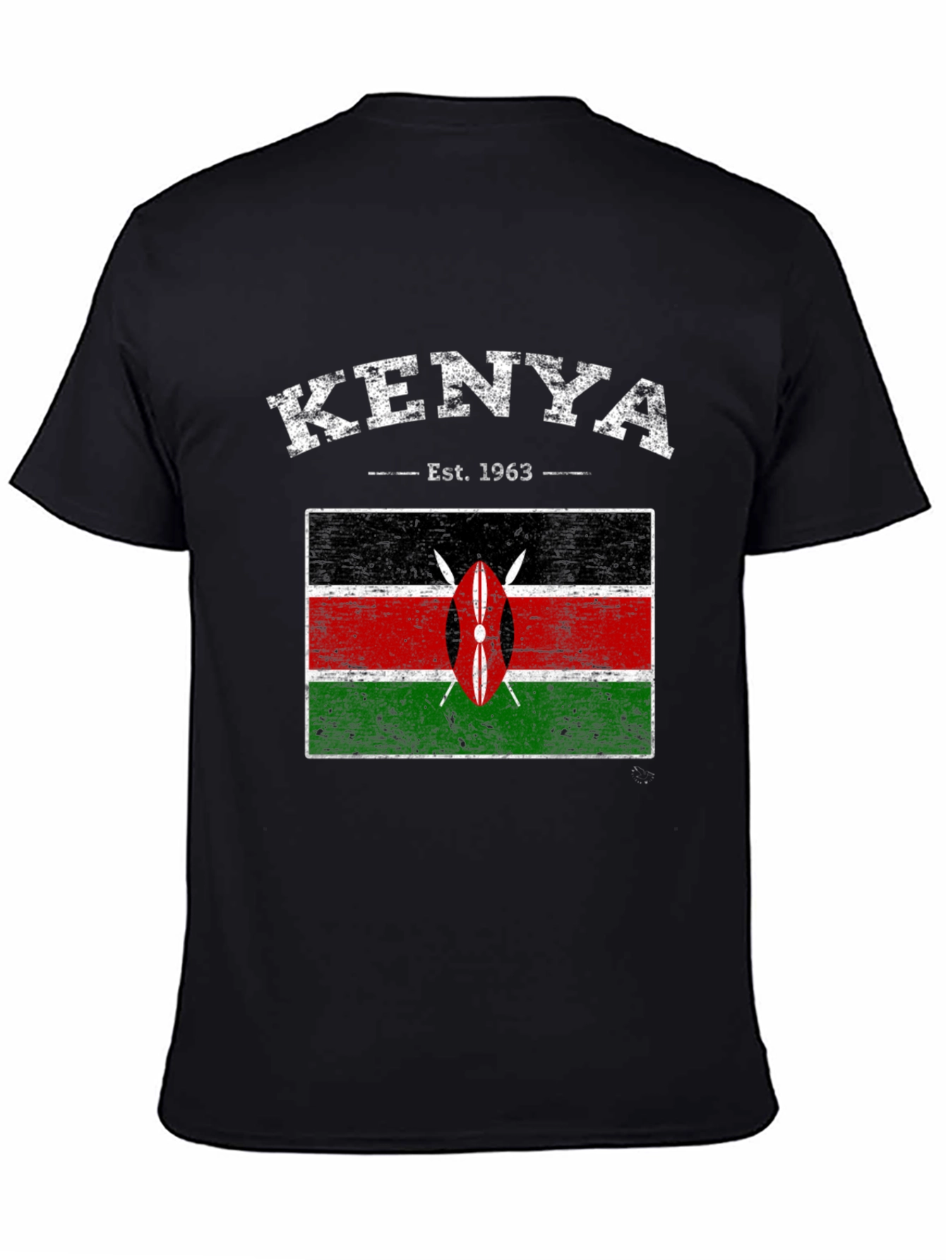 Kenya Flag Graphic T-Shirt - Est. 1963 - 4