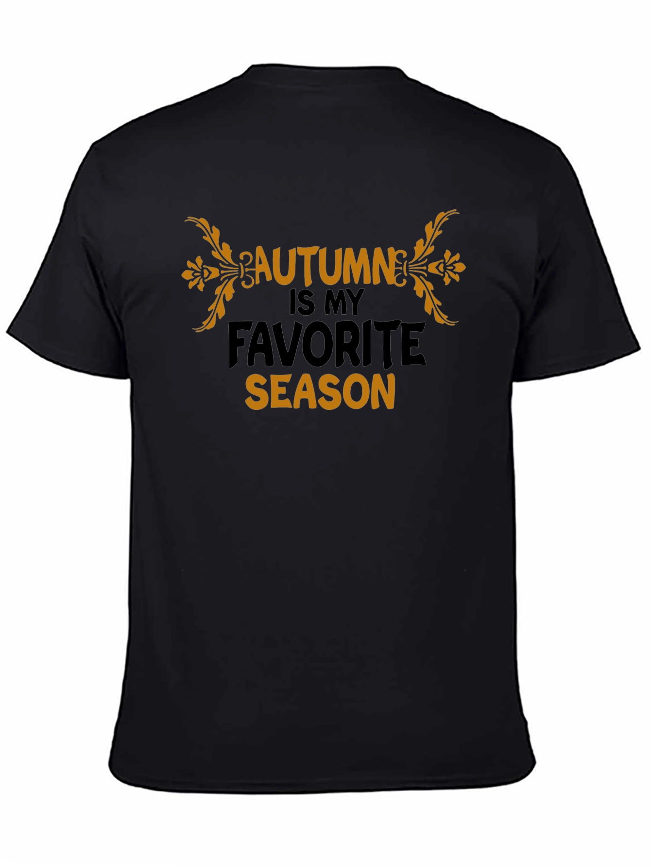 Black Autumn Is My Favorite Season Graphic Tee view 4