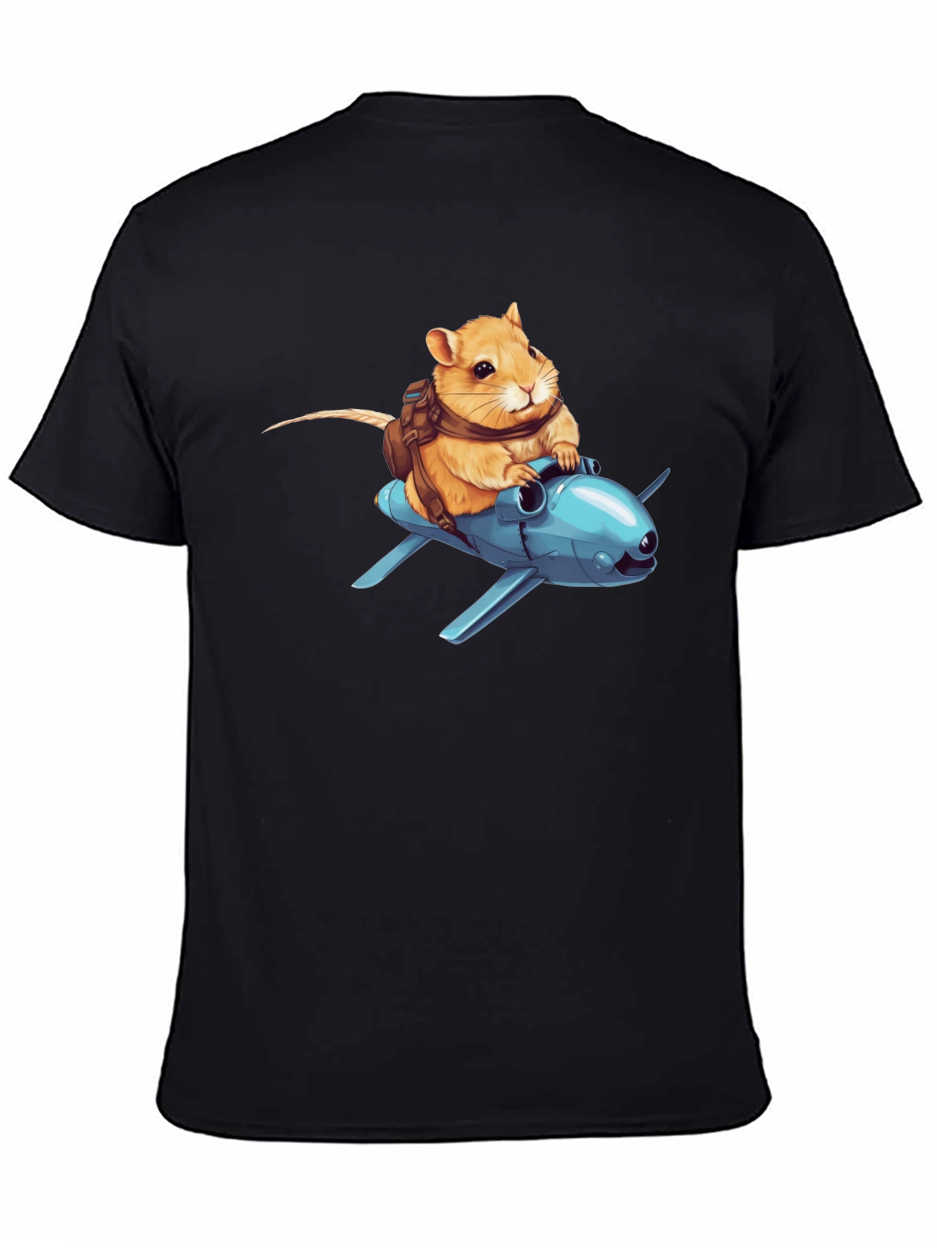 Black Gerbil Aviator T-Shirt view 4
