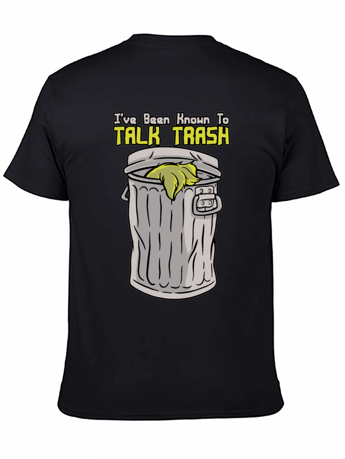 Black Talk Trash T-Shirt - Funny Sarcastic Tee view 4