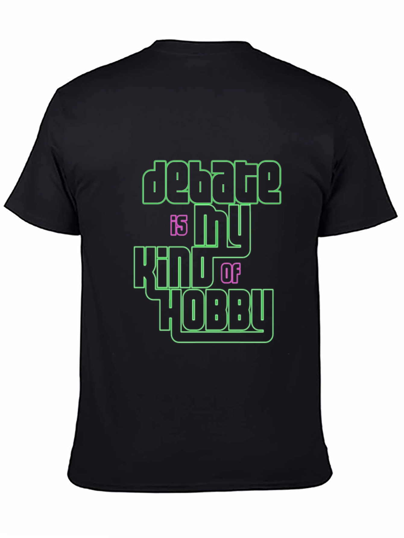 Black Debate Hobby Graphic Tee - Bold Style view 4