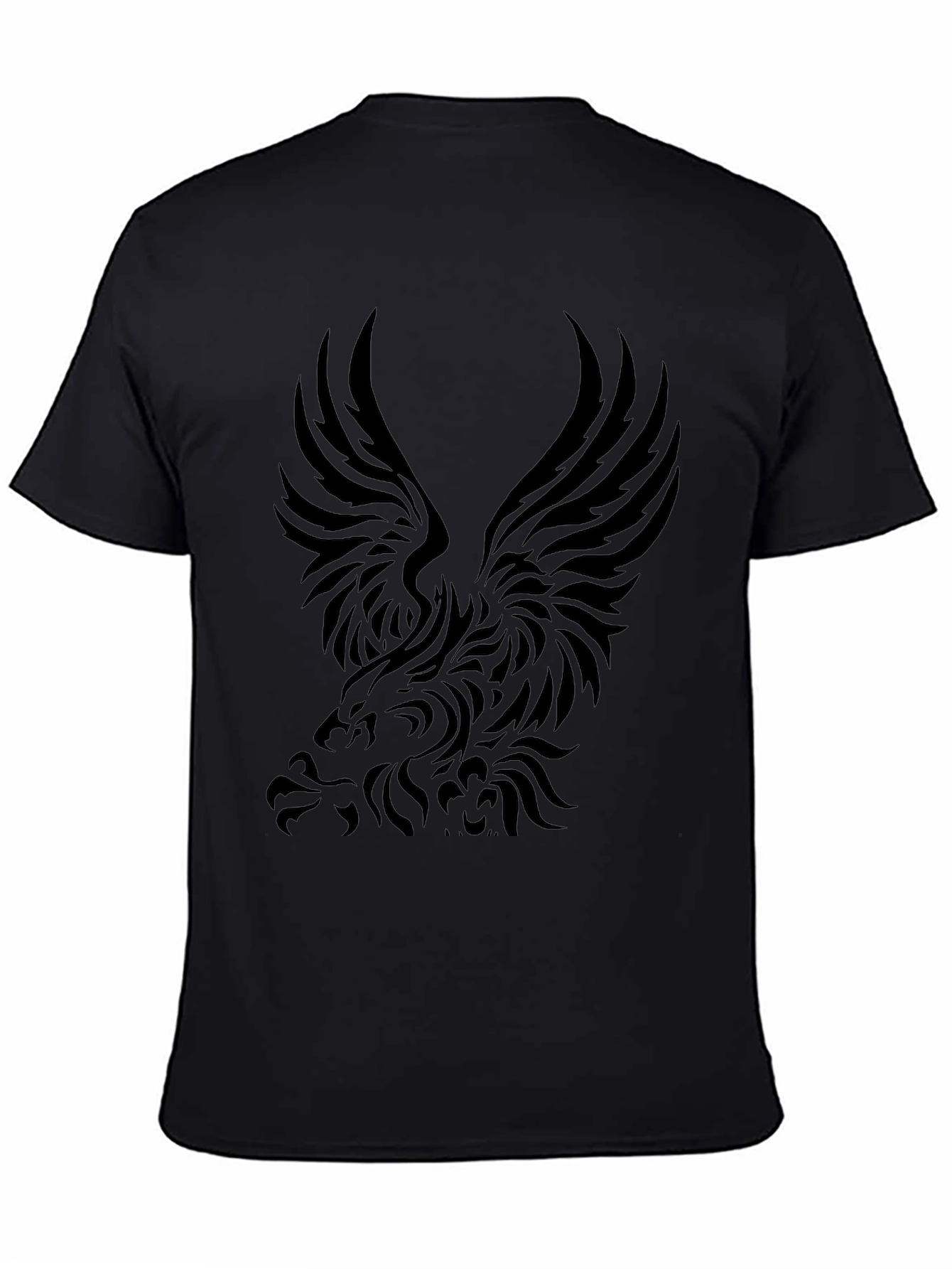 Black Black Eagle Graphic Tee view 4