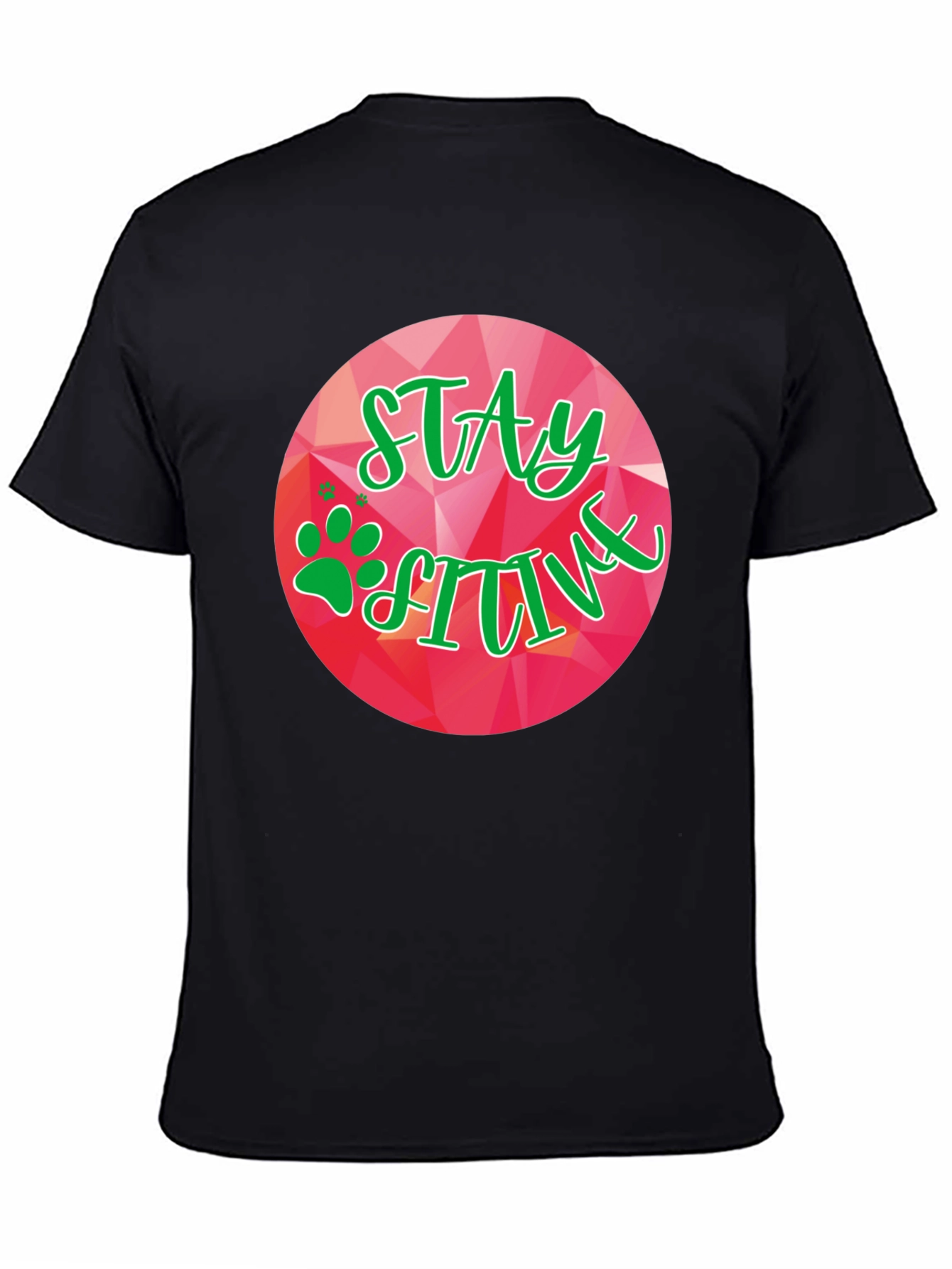 Black Stay Positive Graphic Tee view 4