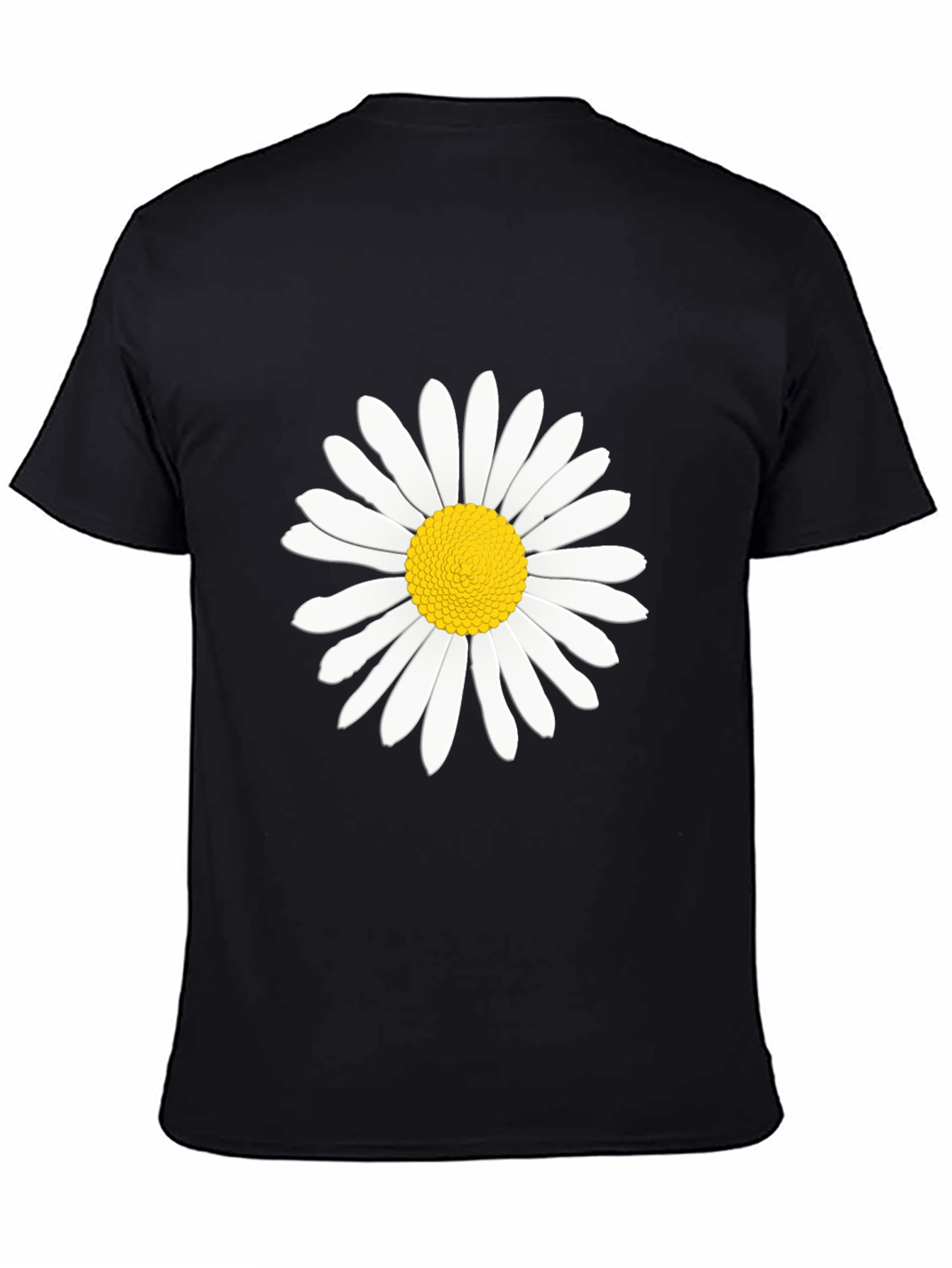 Black Black Daisy T-Shirt - Casual Men's Tee view 4