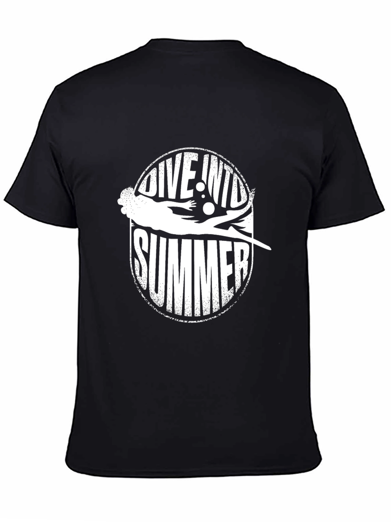 Black Dive Into Summer Graphic Tee view 4
