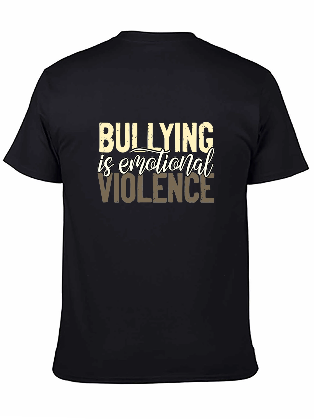Black Bullying Is Emotional Violence Graphic Tee view 4
