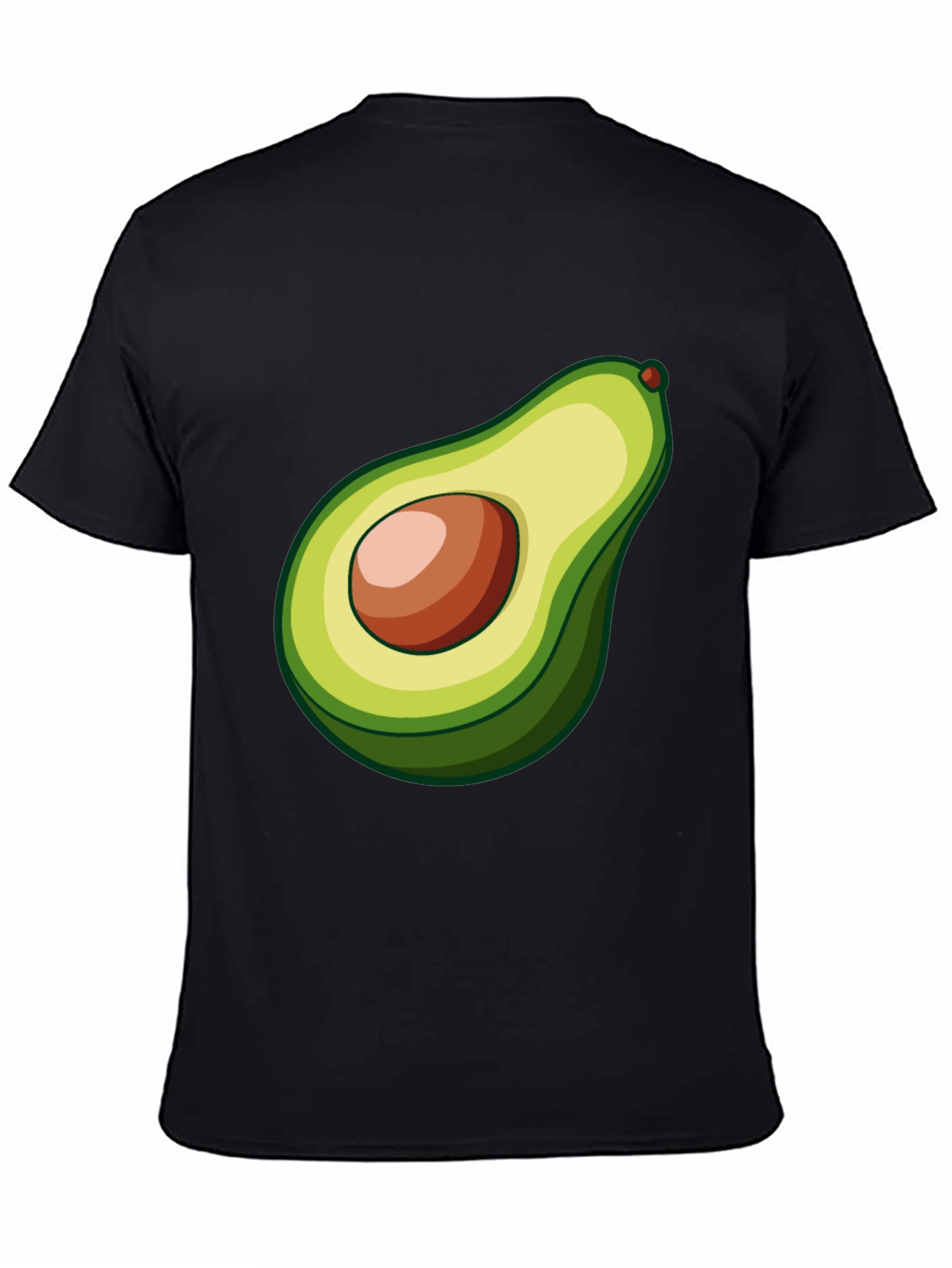 Black Avocado Graphic Tee - Black Casual Shirt view 4