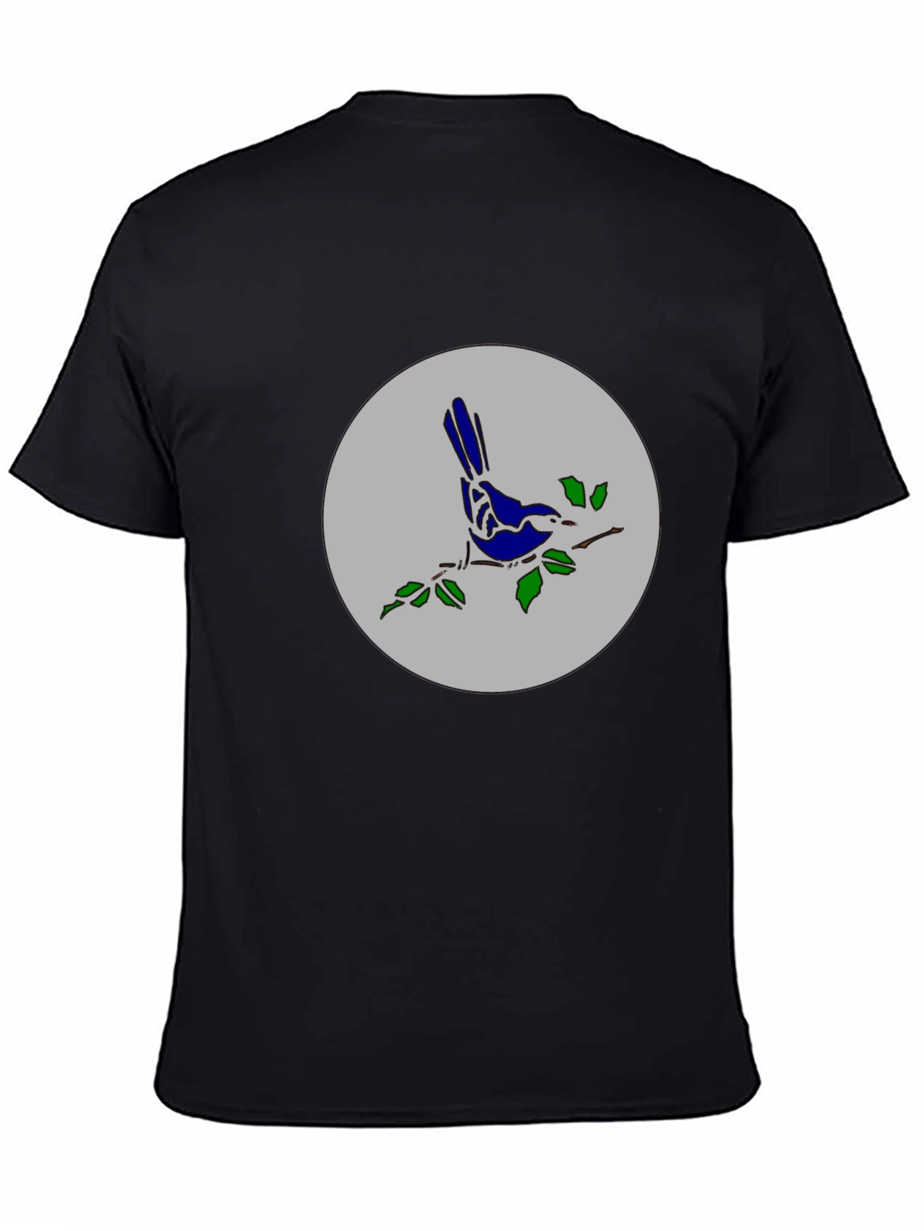 Black Bird on Branch Graphic Tee - Stylish Casual Top view 4