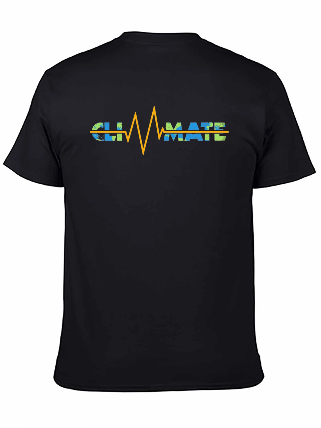 Black Climate Heartbeat Graphic Tee - Save Our Planet! view 4