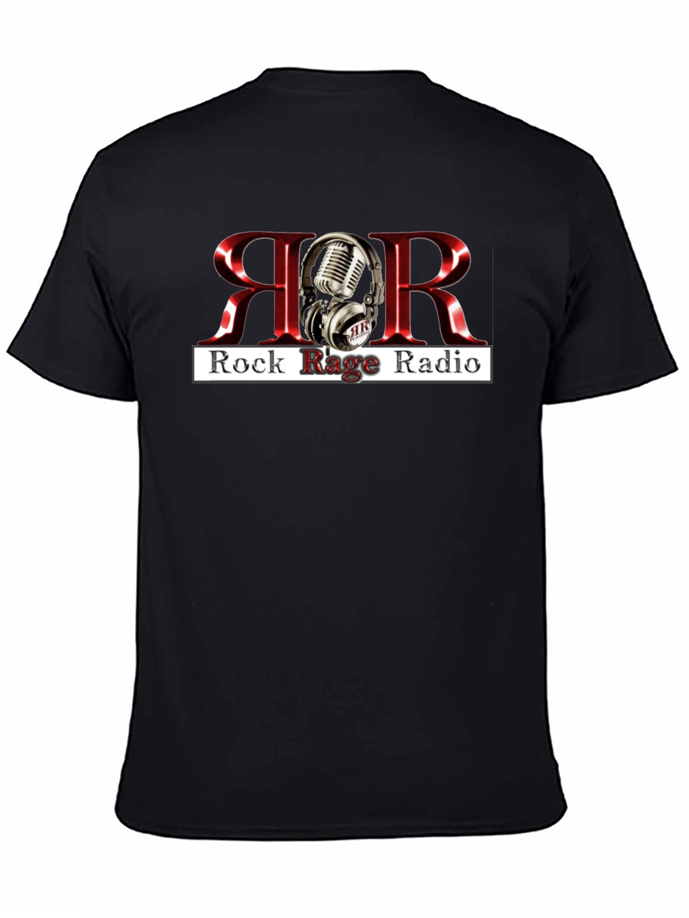 Black Rock Rage Radio Black T-Shirt view 4