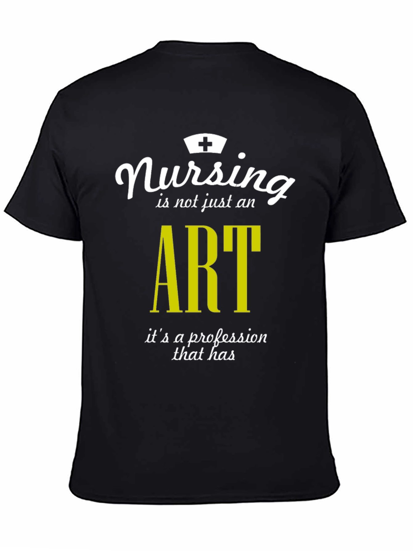 Black Nursing is an Art T-Shirt view 4