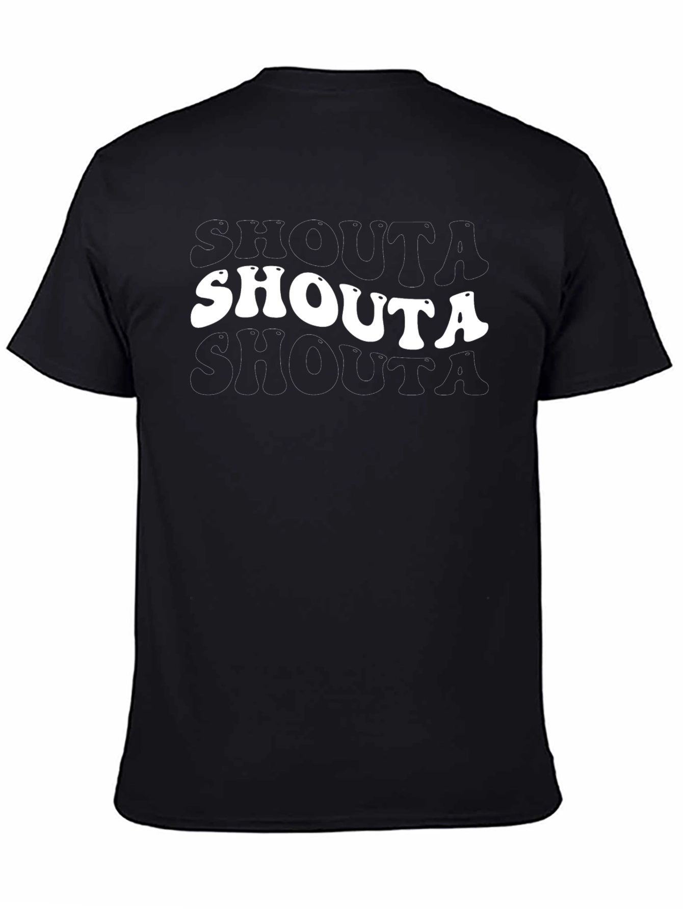 Black Shouta Graphic Tee - Bold Retro Style view 4