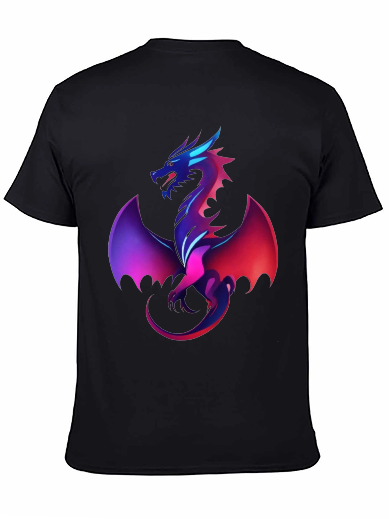 Black Dragon Graphic Tee - Men's Black T-Shirt view 4