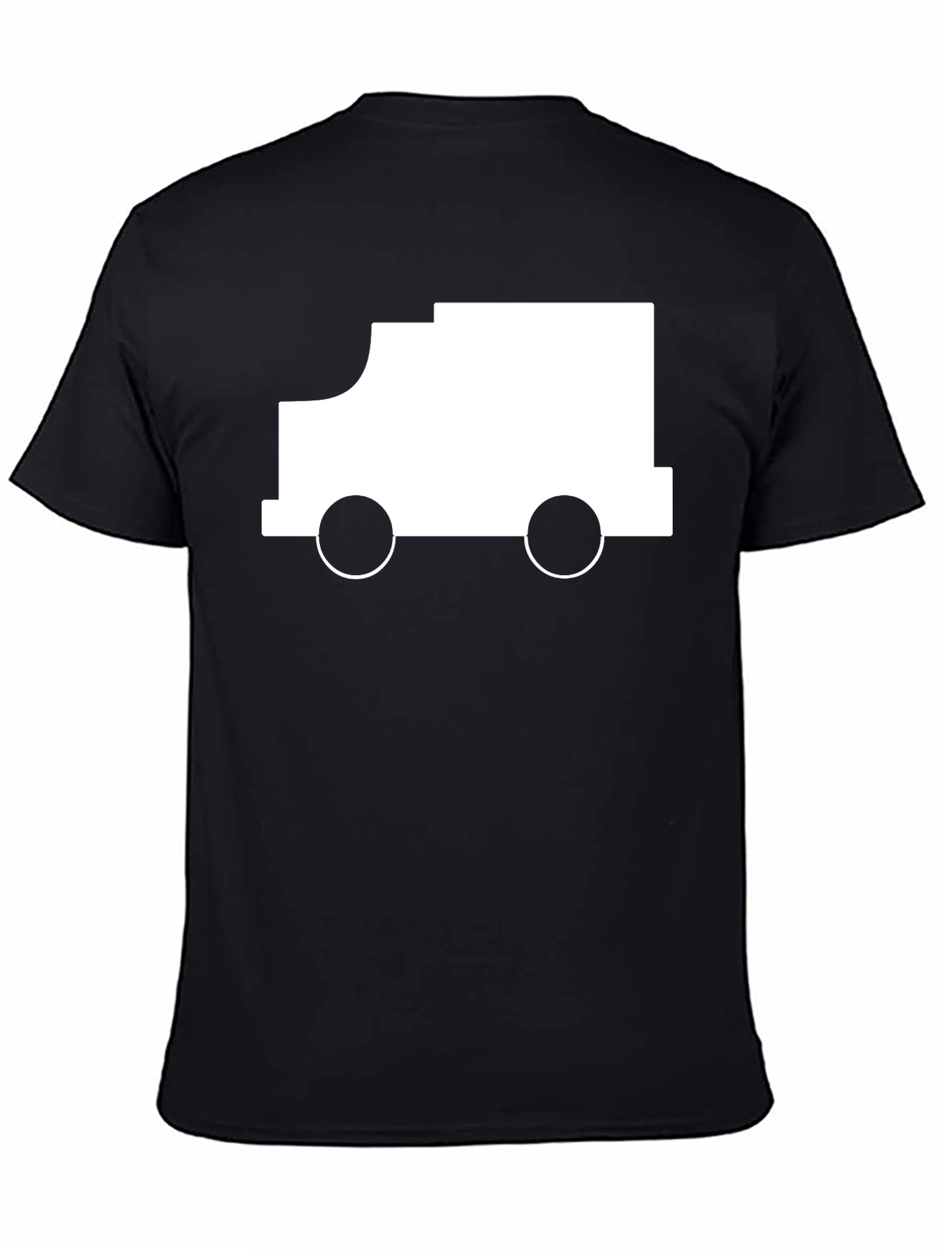 Black Truck Graphic Tee - Modern Black T-Shirt view 4