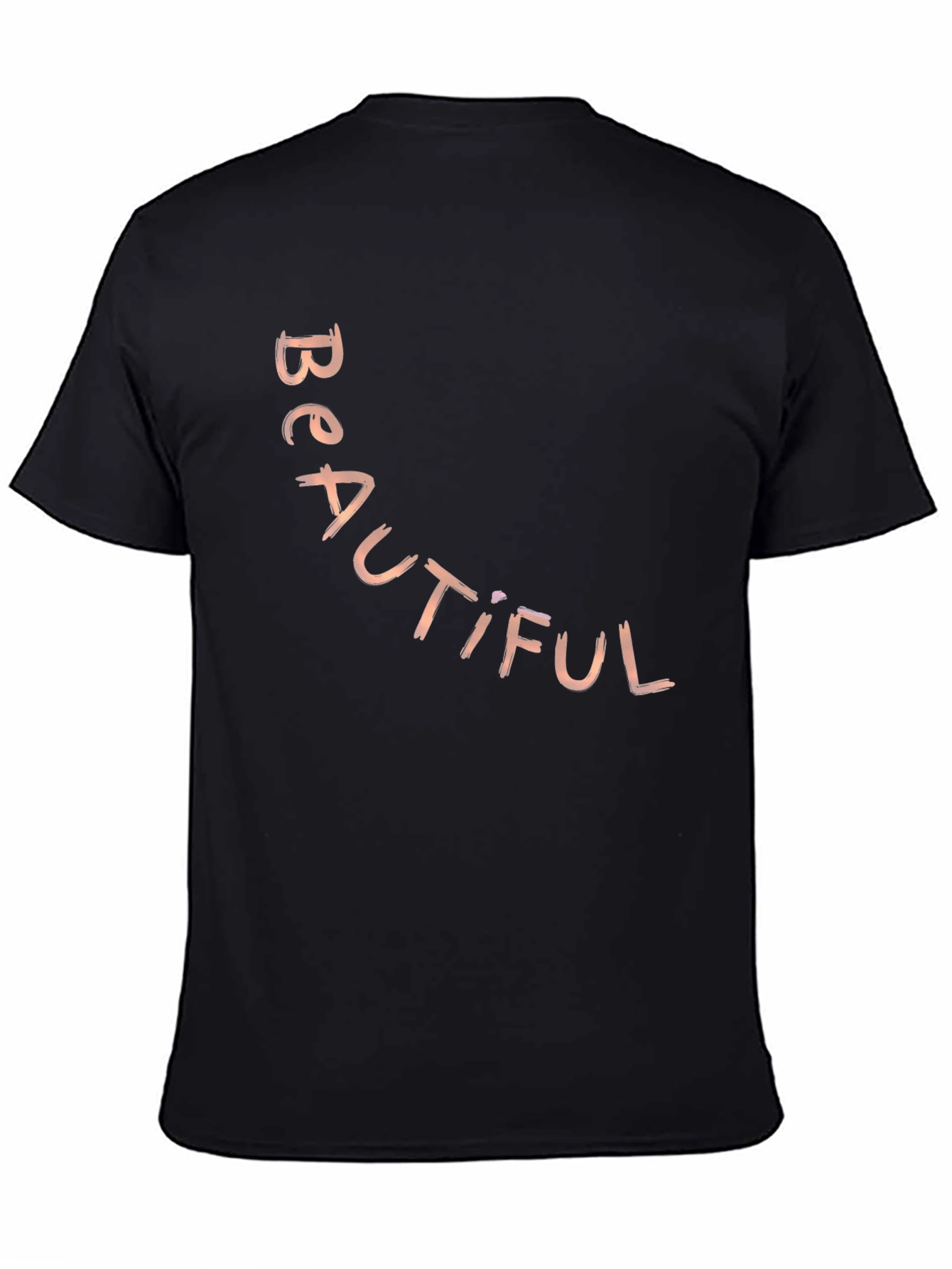 Black Beautiful Graphic Tee - Soft Cotton Crewneck view 4