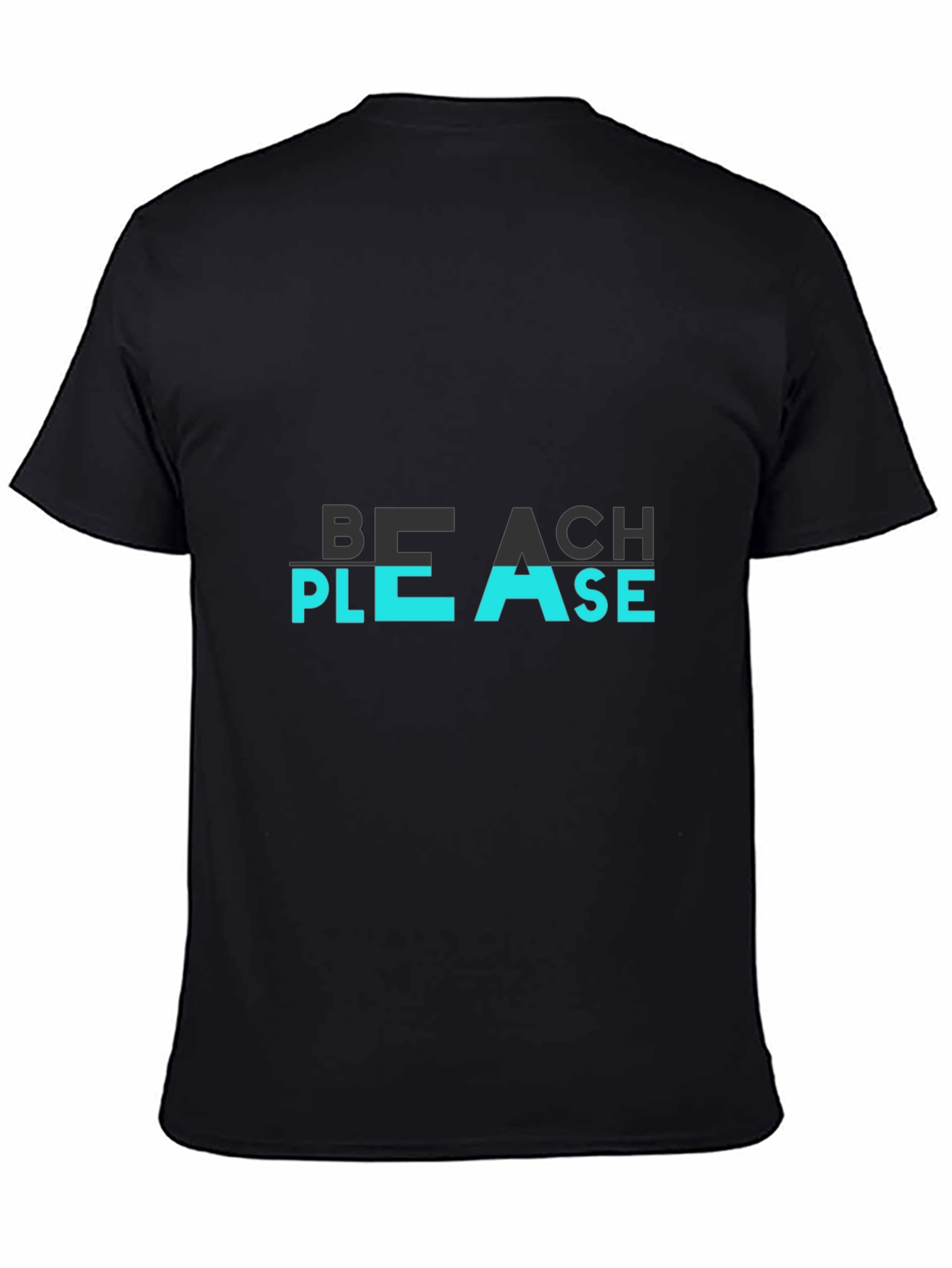 Black Beach Please Graphic Tee - Cool Summer Vibe view 4