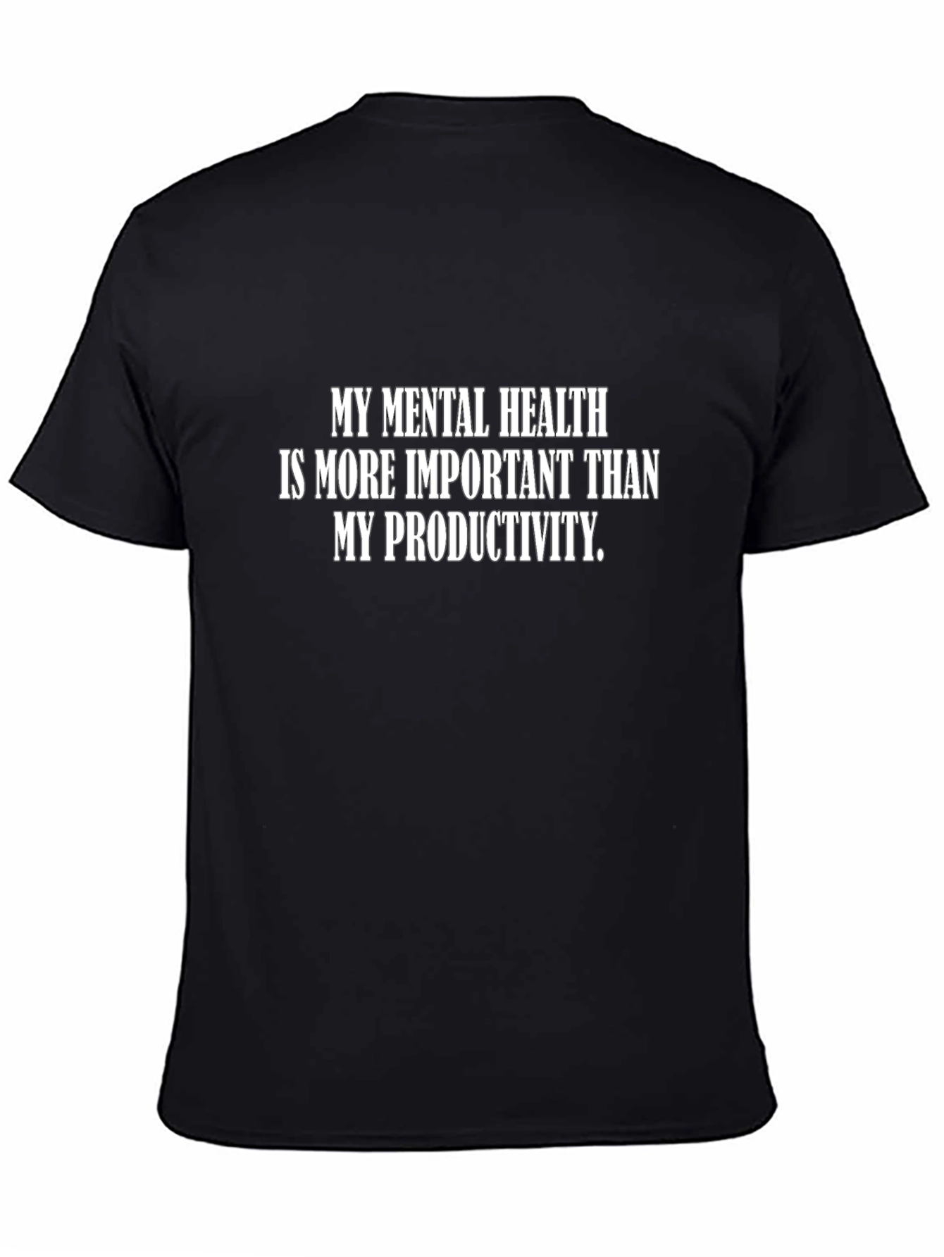 Black Mental Health Matters Tee - Black Graphic T-Shirt view 4