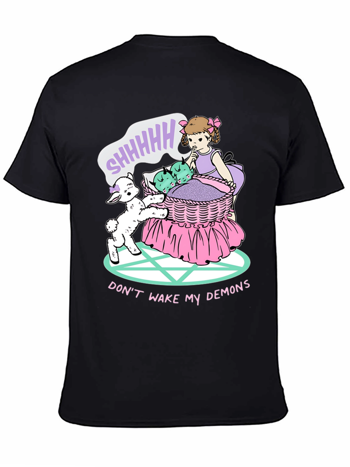 Black Don't Wake My Demons Graphic Tee view 4