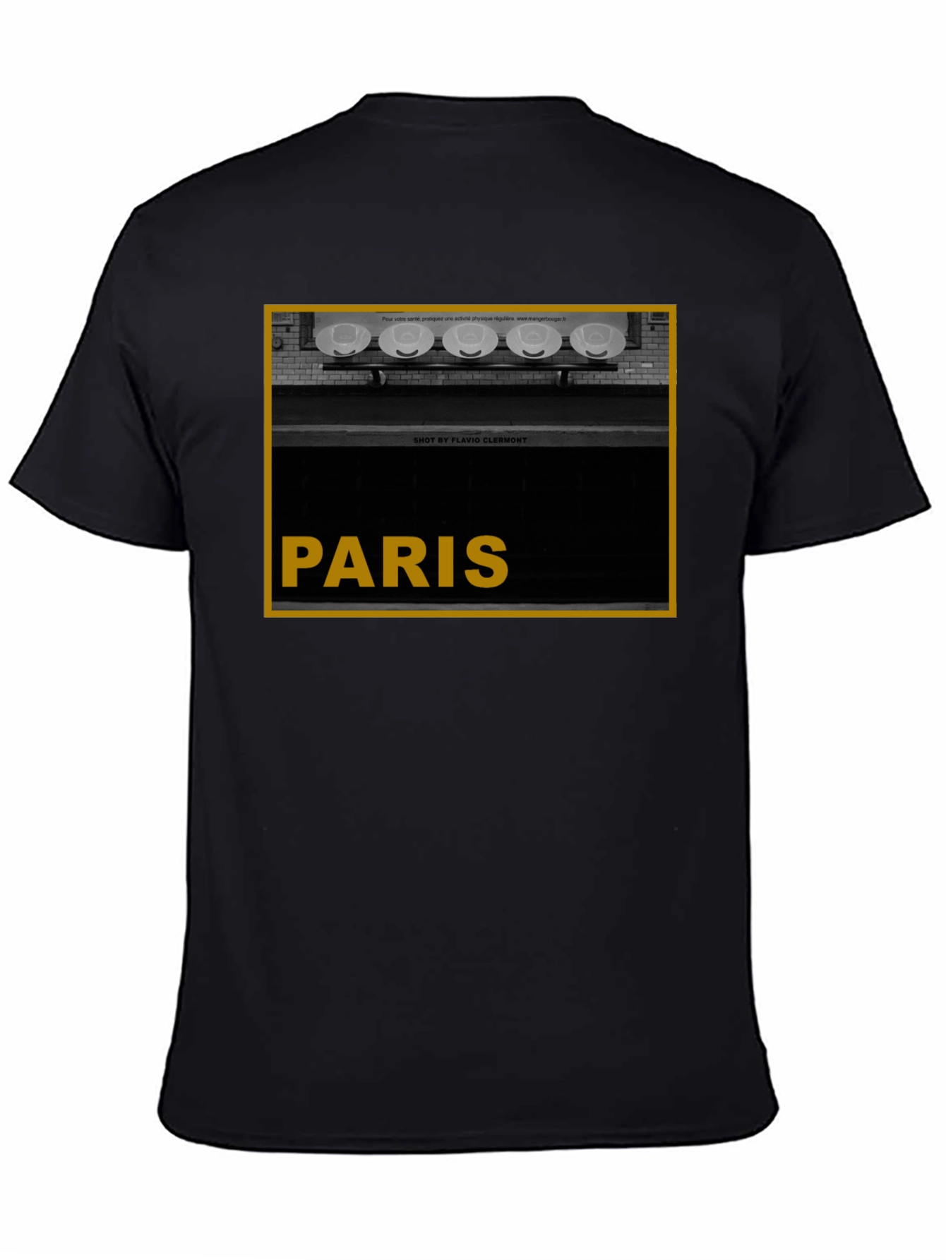 Black Paris Graphic Tee - Stylish City Souvenir view 4