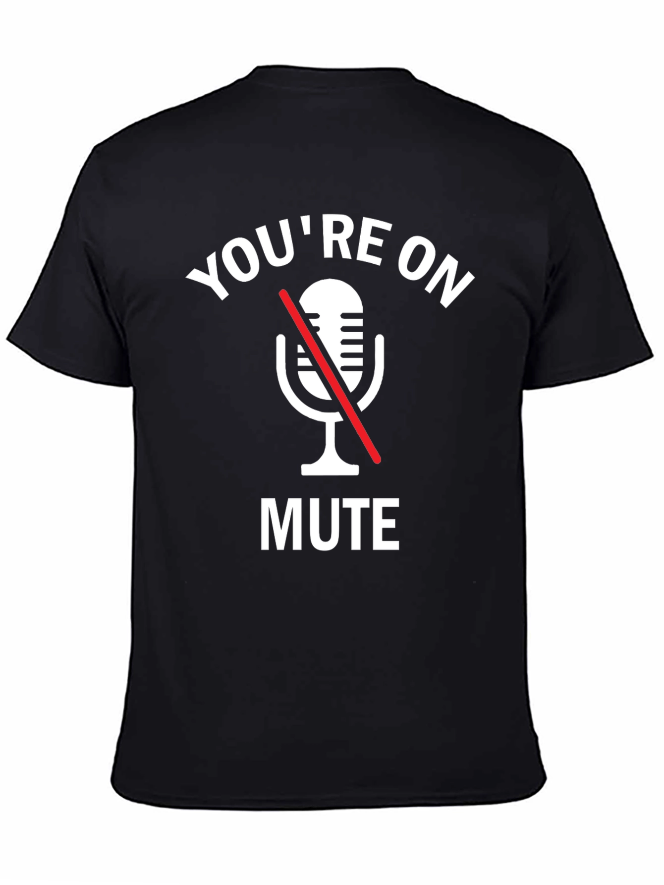 Black You're on Mute Black Graphic Tee view 4