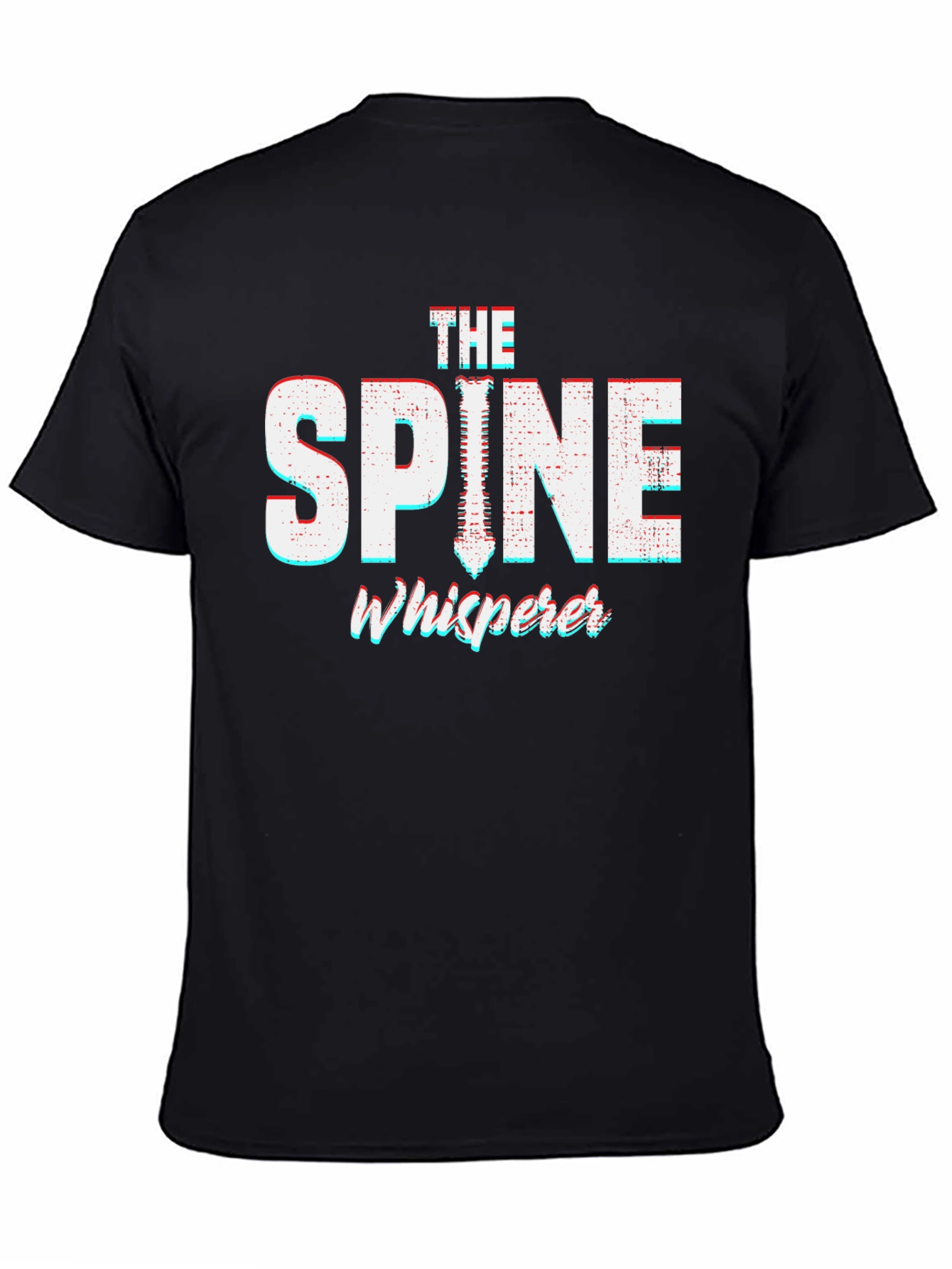 Black The Spine Whisperer Graphic T-Shirt - Novelty Tee view 4