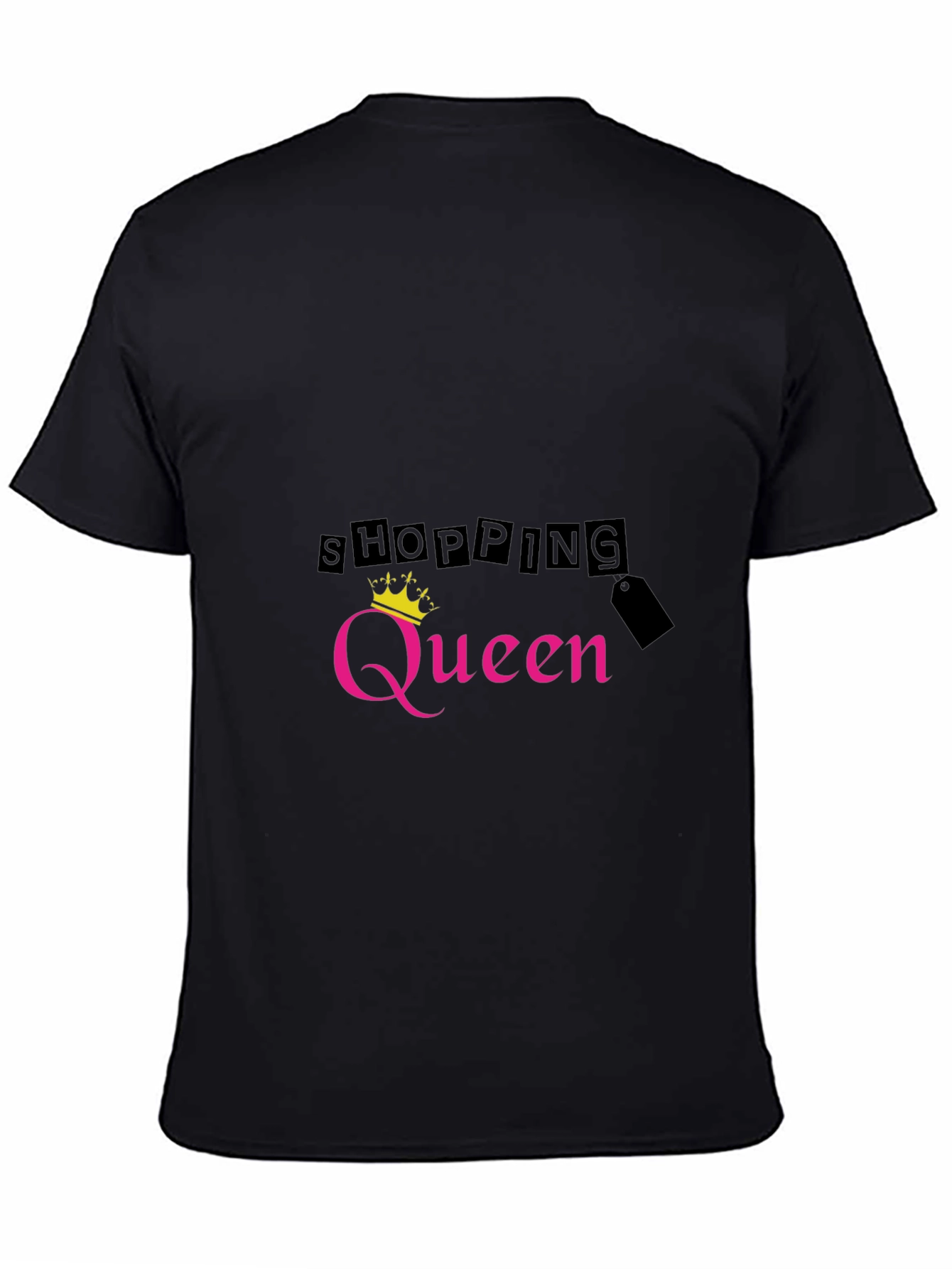 Black Shopping Queen Black T-Shirt view 4