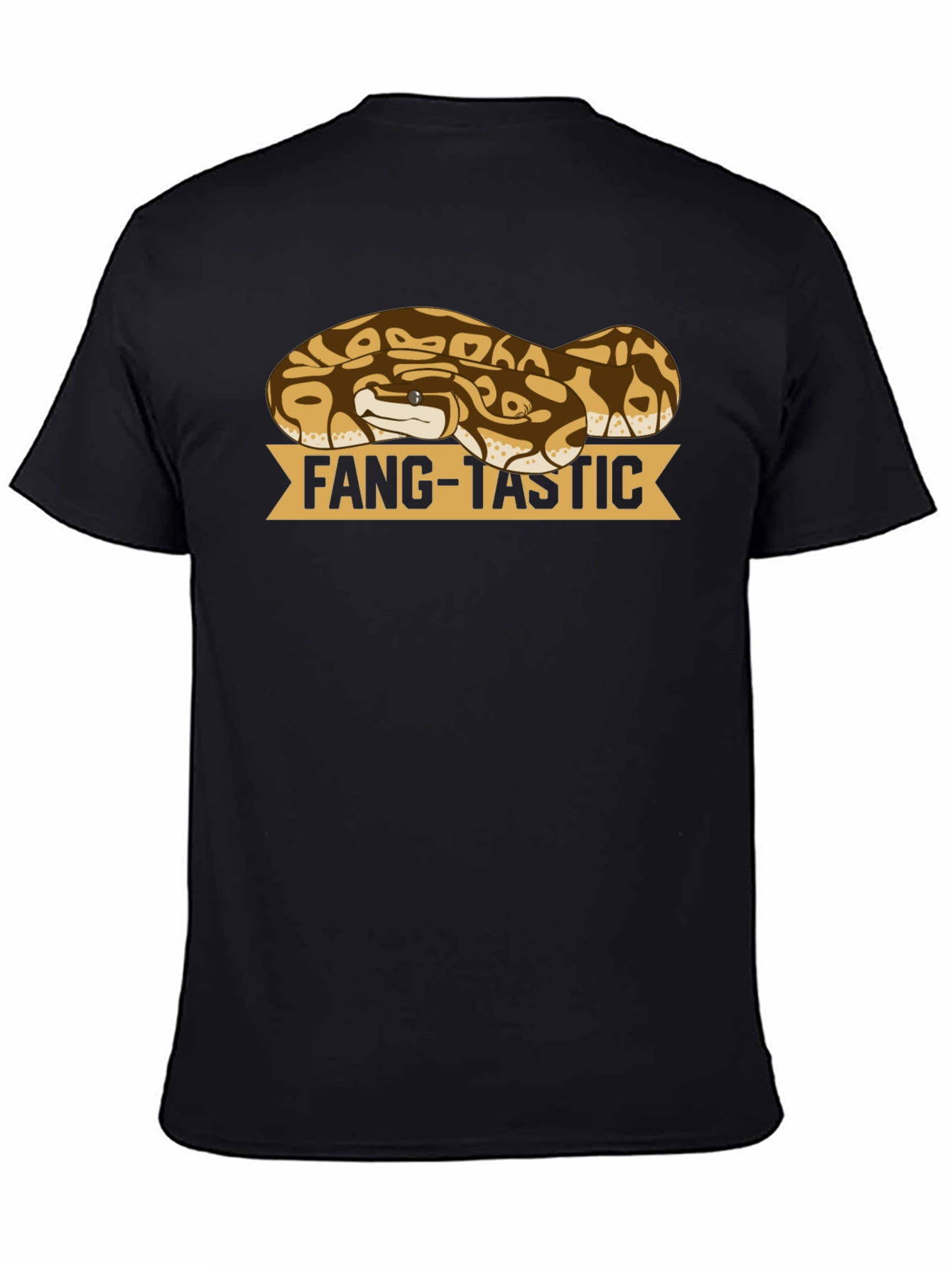 Black Fang-Tastic Snake T-Shirt - Reptile Lover Tee view 4