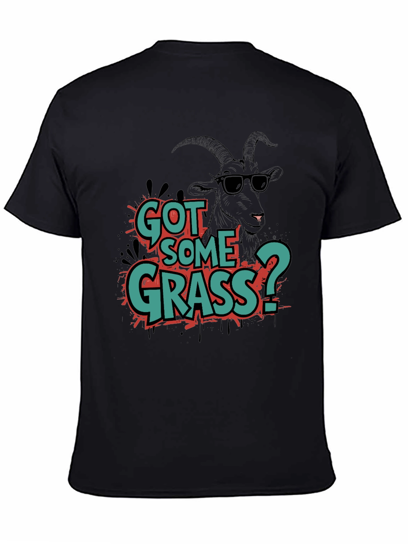 Black Got Some Grass? Graphic Tee view 4