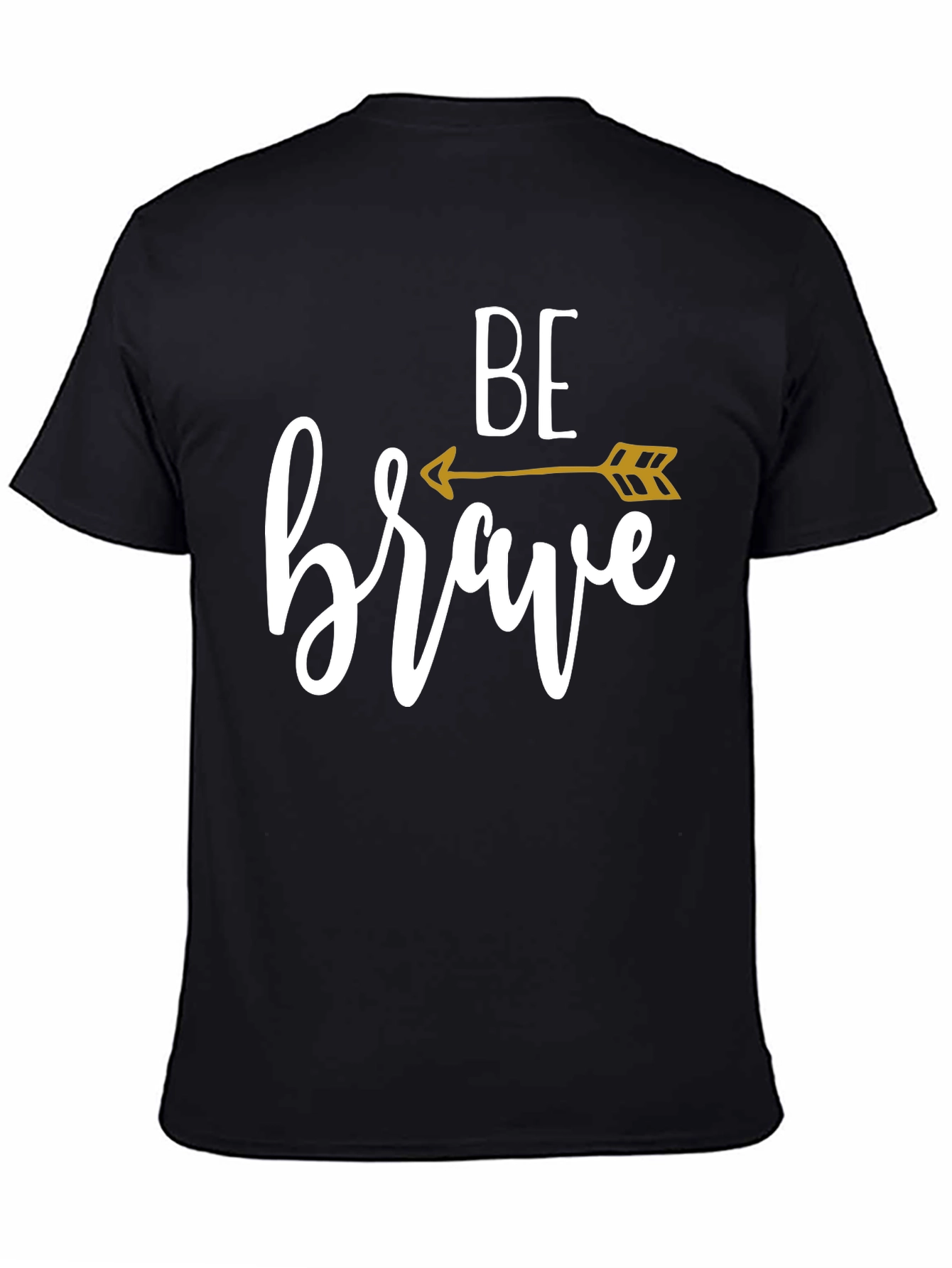 Black Be Brave Arrow Graphic Tee - Black T-Shirt view 4