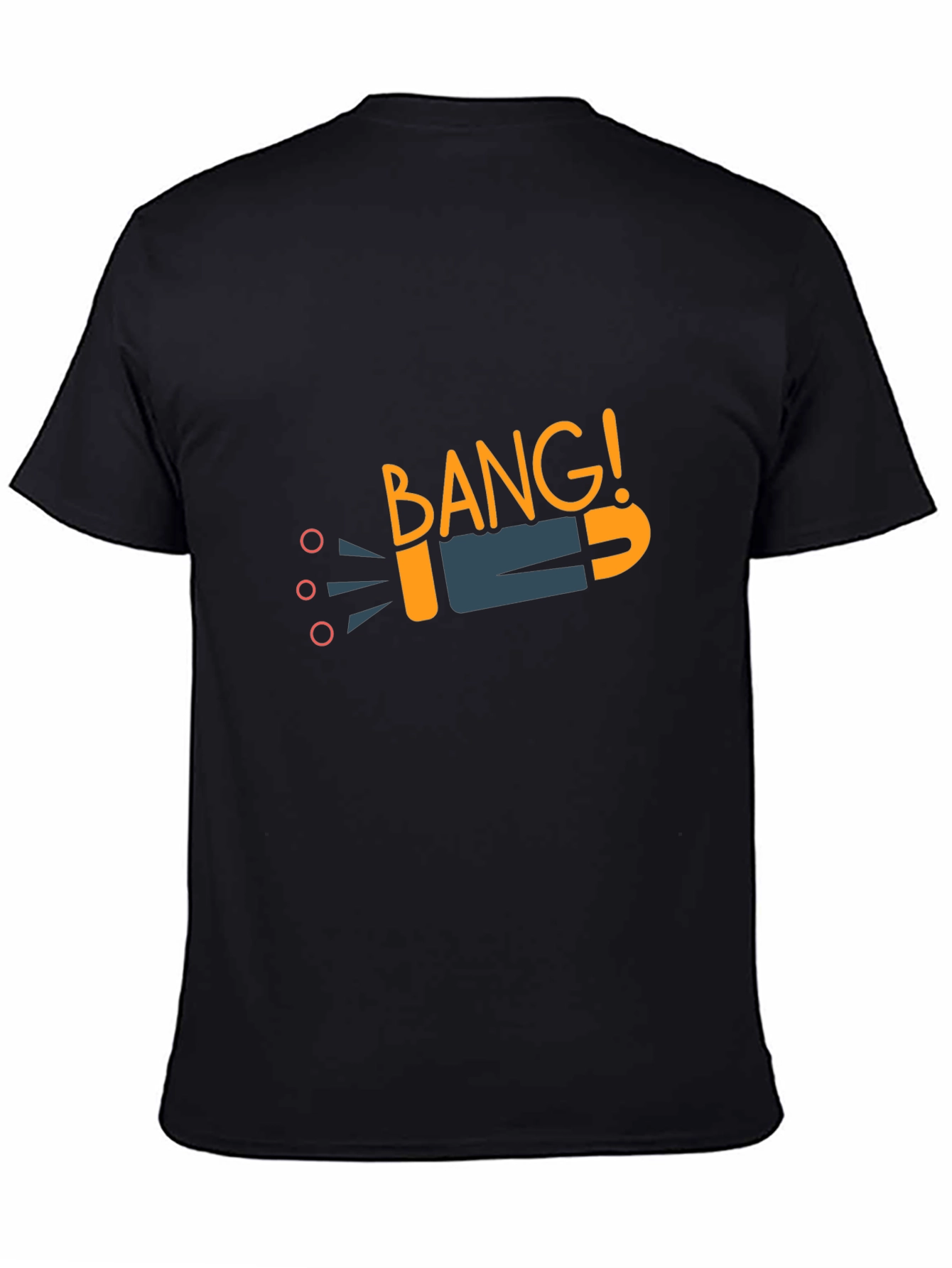 Black Bang! Graphic Tee - Black Cotton T-Shirt view 4