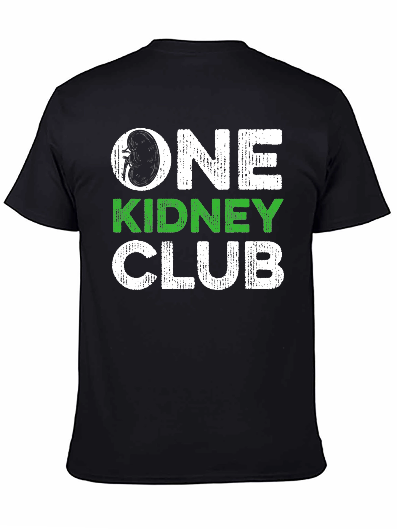 Black One Kidney Club Black T-Shirt view 4