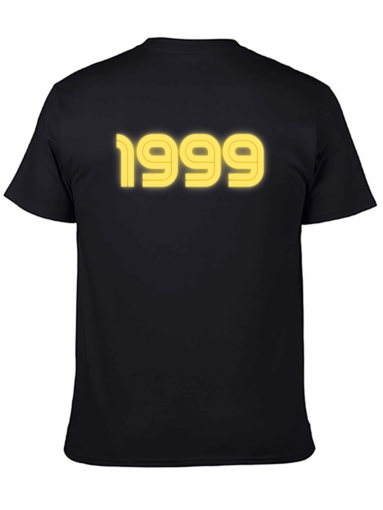 Black 1999 Graphic Tee - Black Cotton T-Shirt view 4
