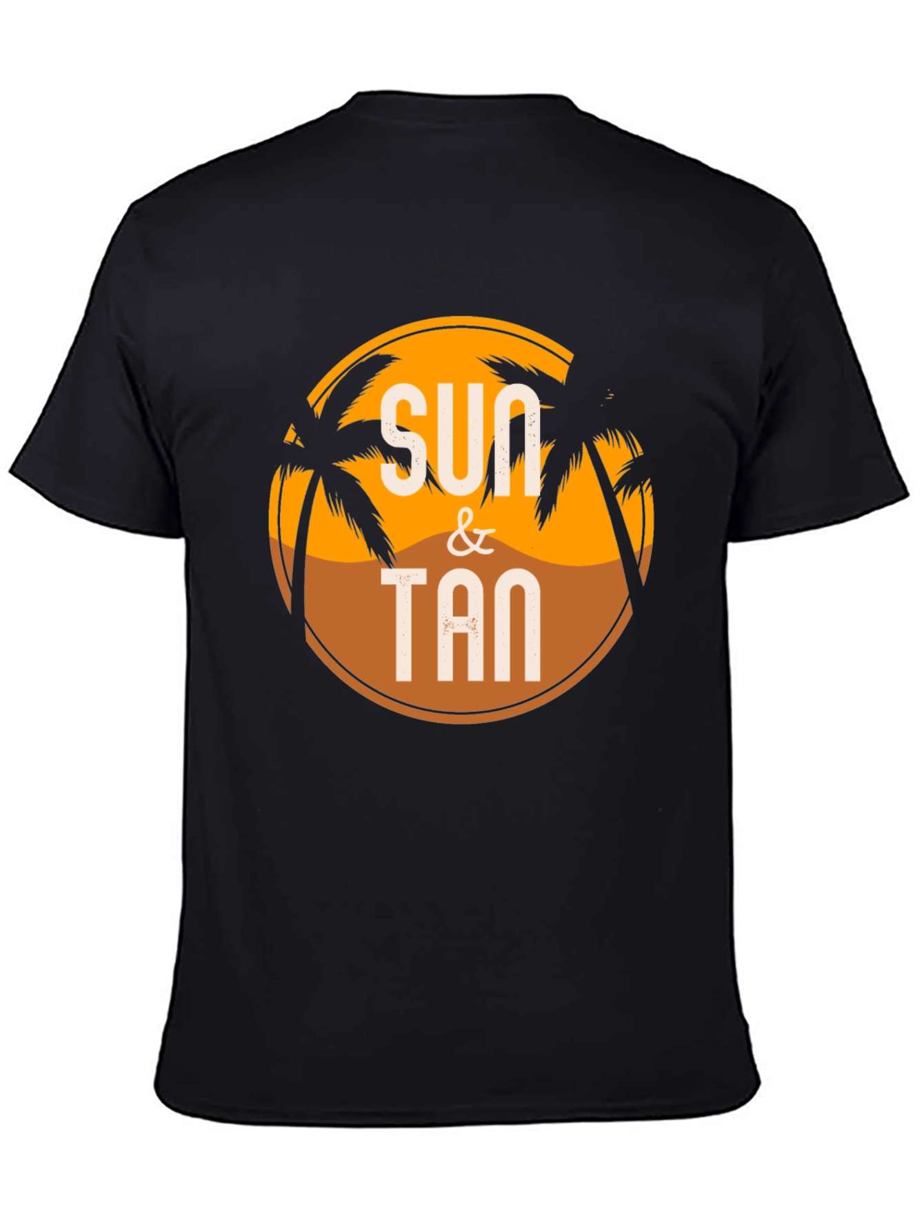 Black Sun & Tan Graphic T-Shirt view 4