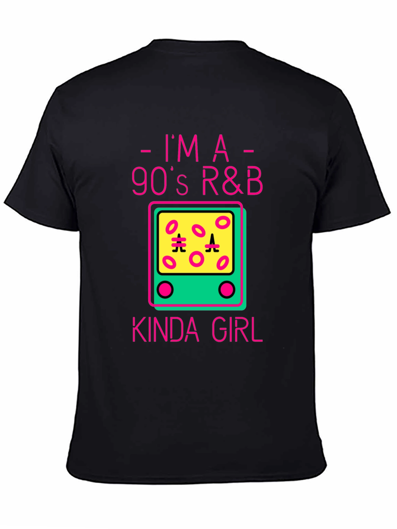 Black I'm a 90's R&B Kinda Girl Black Graphic Tee view 4