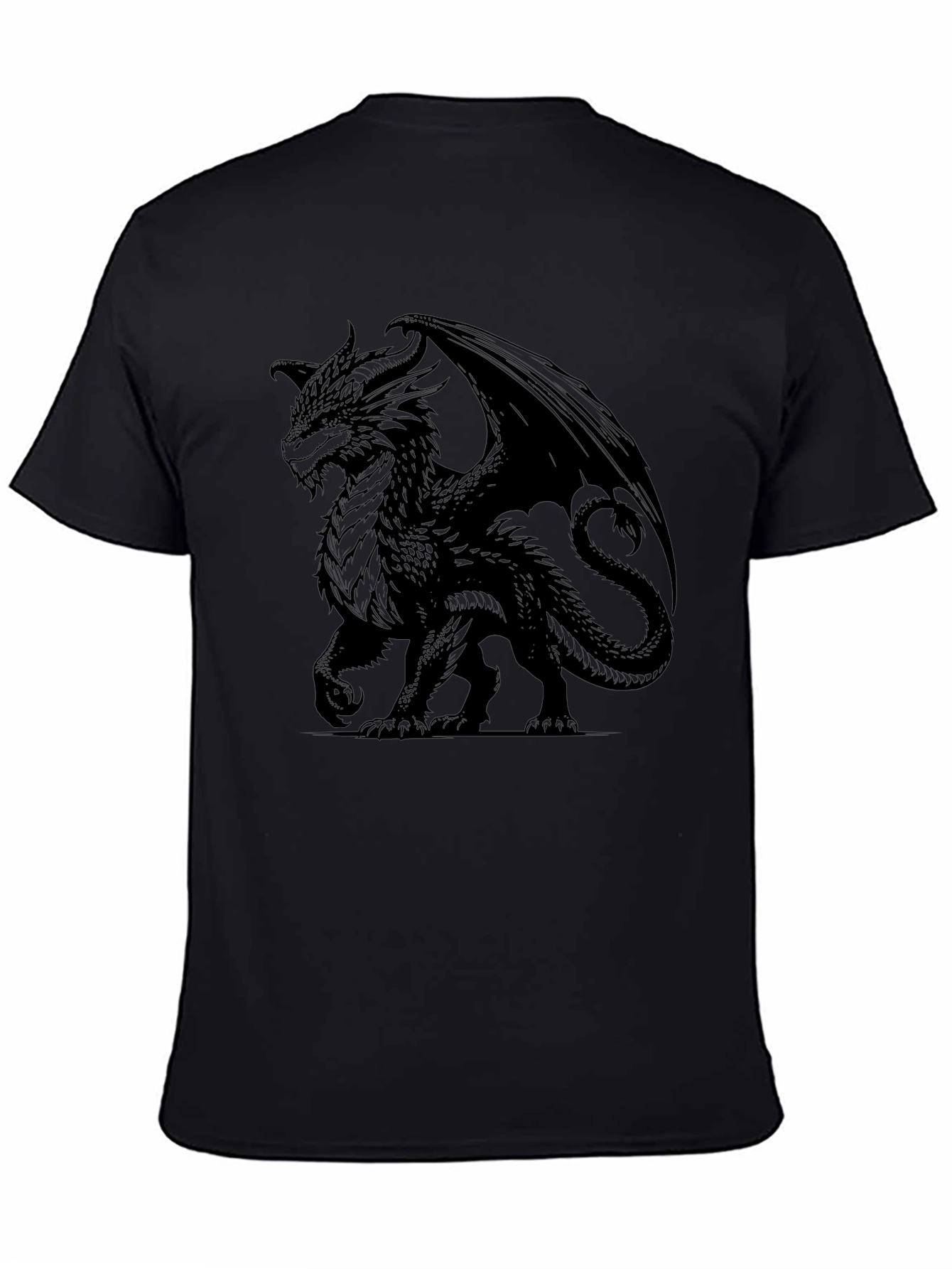 Black Black Dragon Graphic Tee - Men's Short Sleeve Shirt view 4
