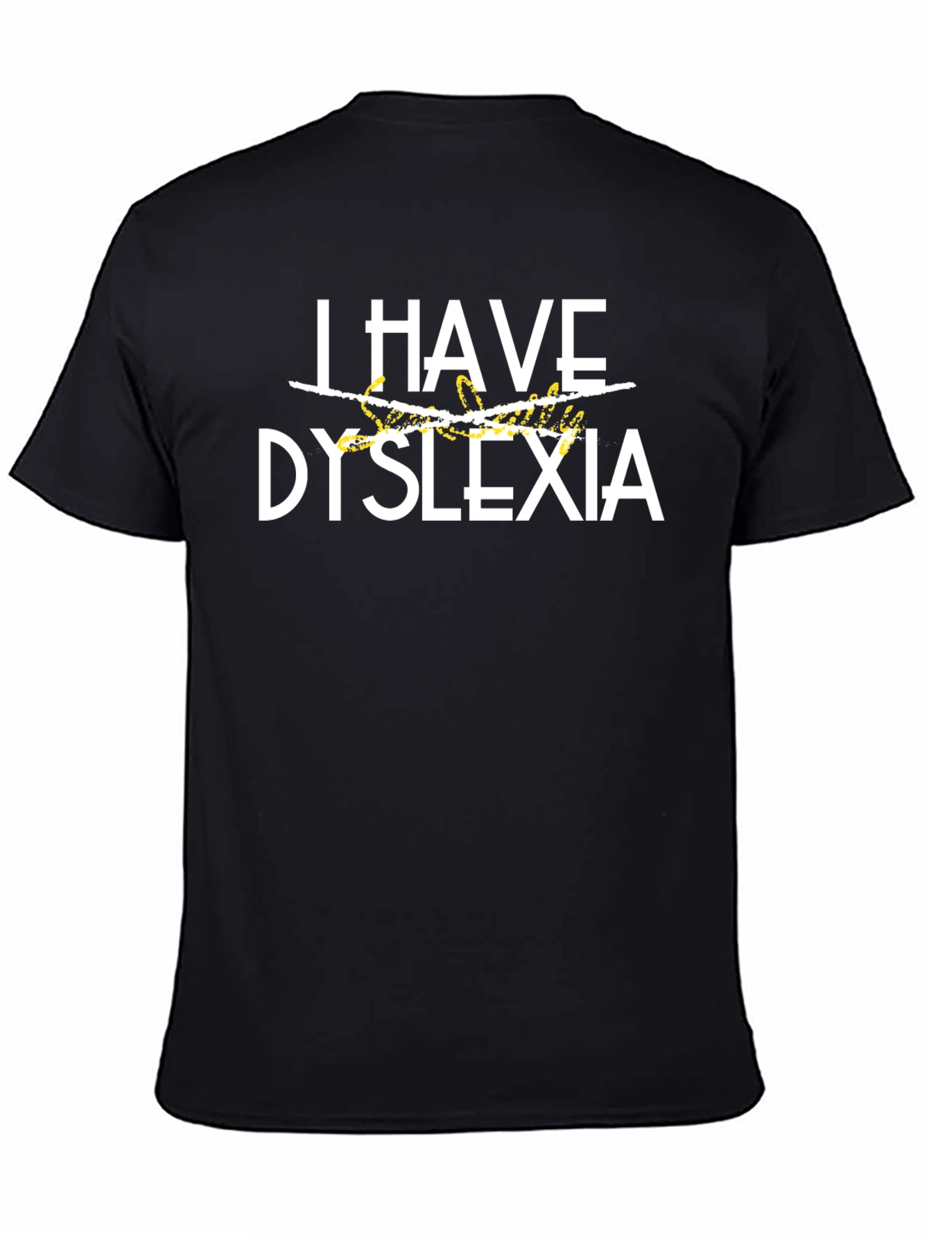Black Dyslexia Awareness Graphic T-Shirt view 4