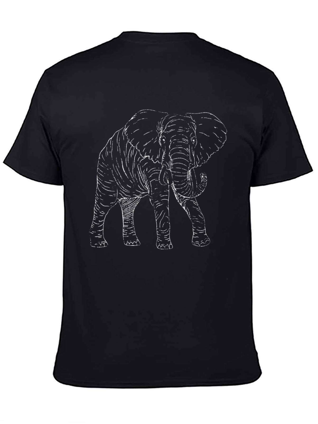Black Elephant Graphic Black Tee Shirt view 4