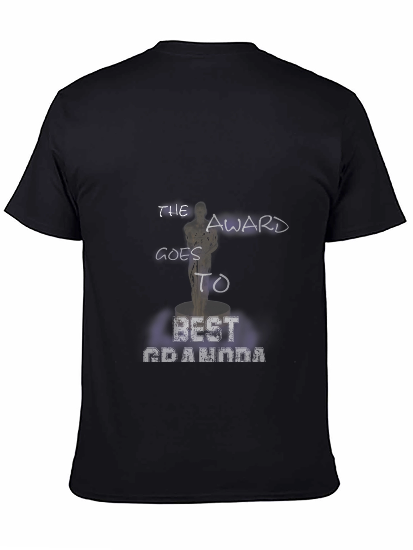 Black Best Grandma Award T-Shirt view 4