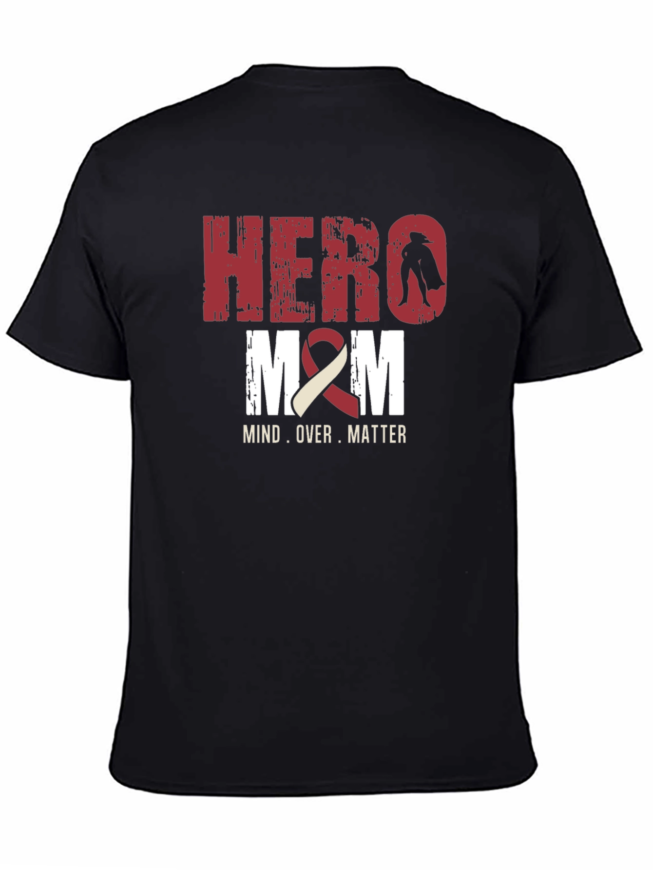 Black Hero Mom T-Shirt - Mind Over Matter view 4