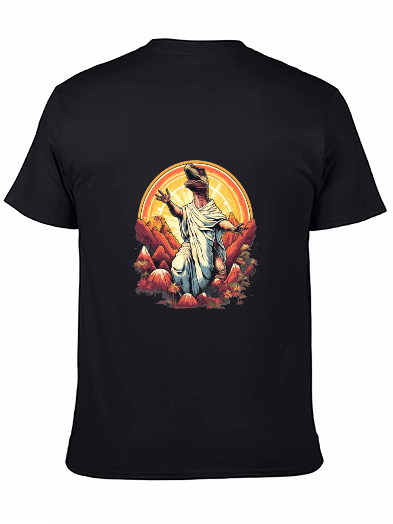 Black Dino-Jesus Graphic Tee view 4