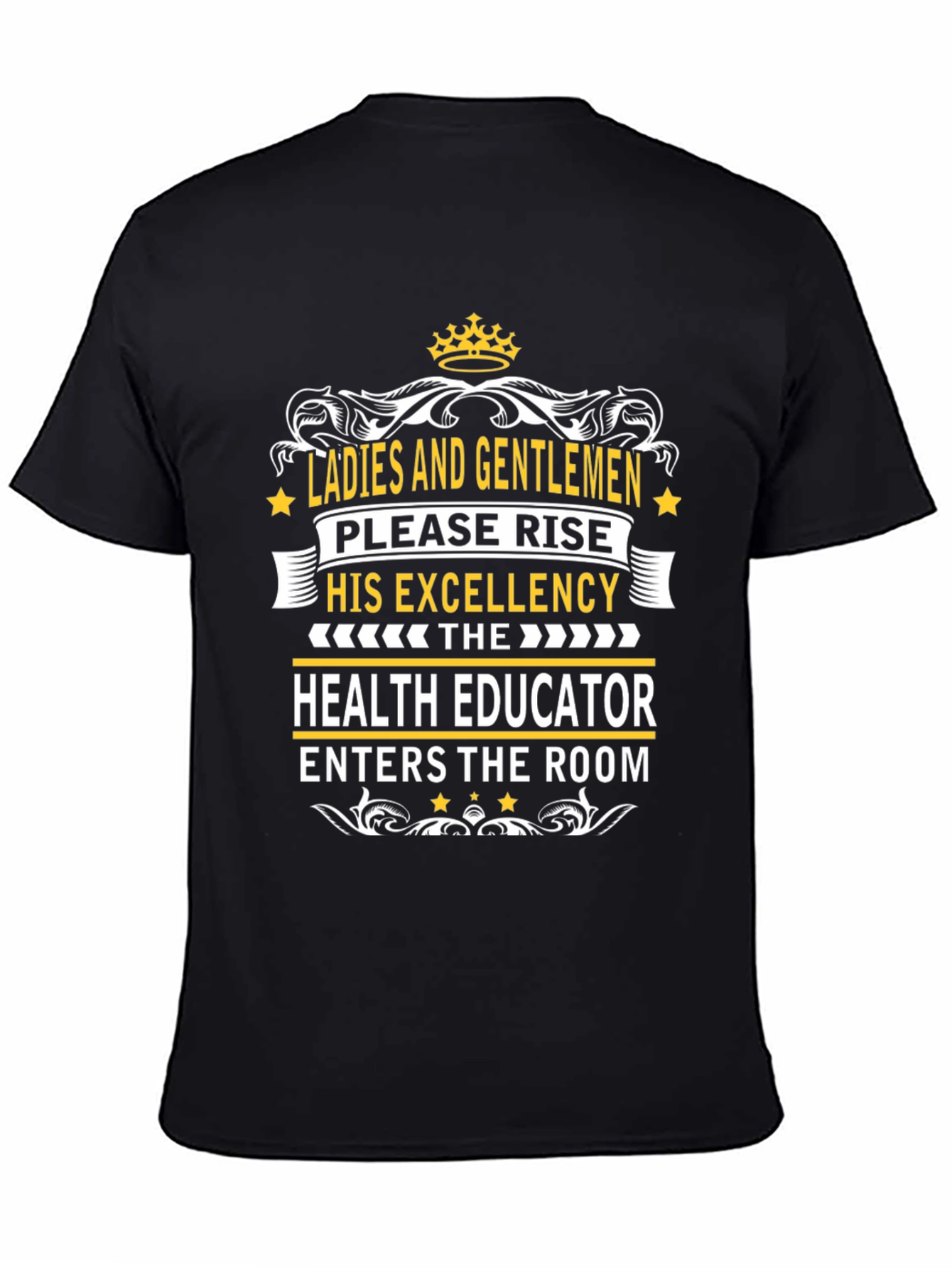 Black Health Educator Excellence T-Shirt view 4