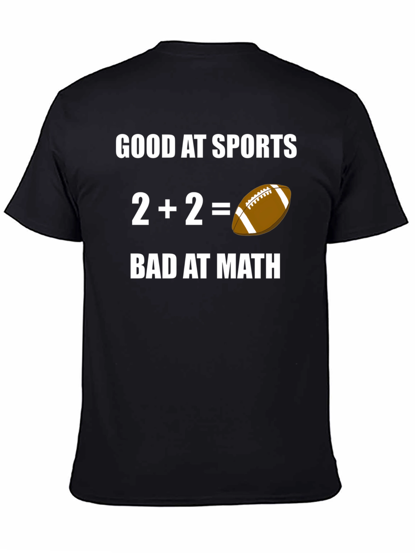 Black Funny Sports & Math T-Shirt view 4
