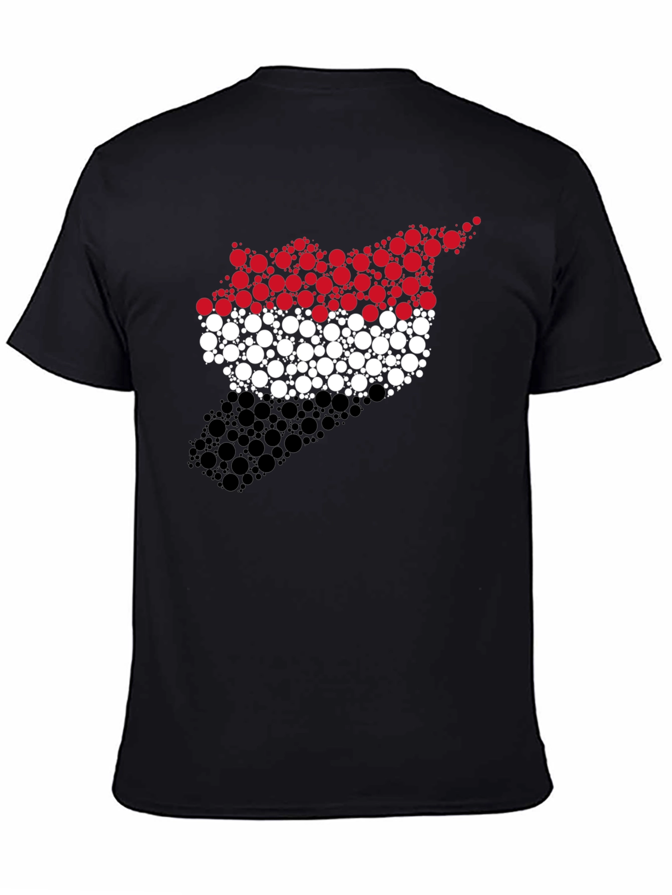 Syria Flag Circle Pattern Graphic Tee - 4