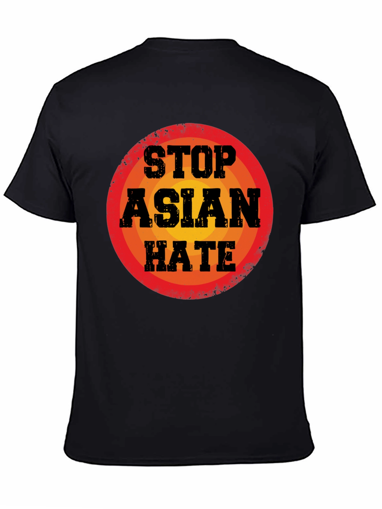 Black Stop Asian Hate T-Shirt view 4