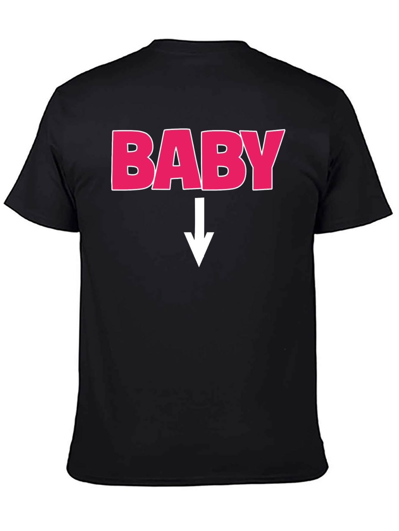 Black Baby On The Way Funny T-Shirt view 4