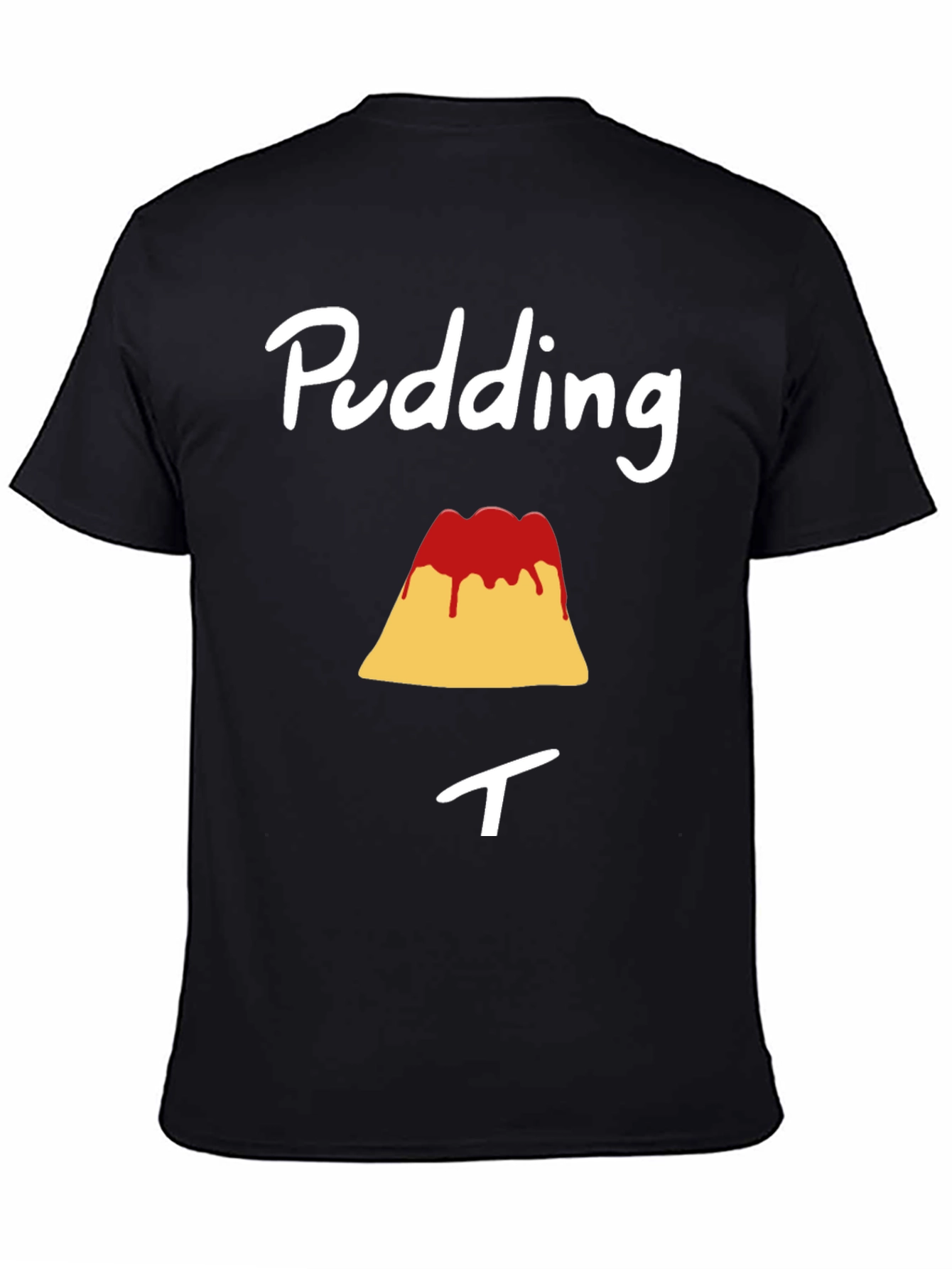 Black Pudding T-Shirt Funny Dessert Graphic Tee view 4